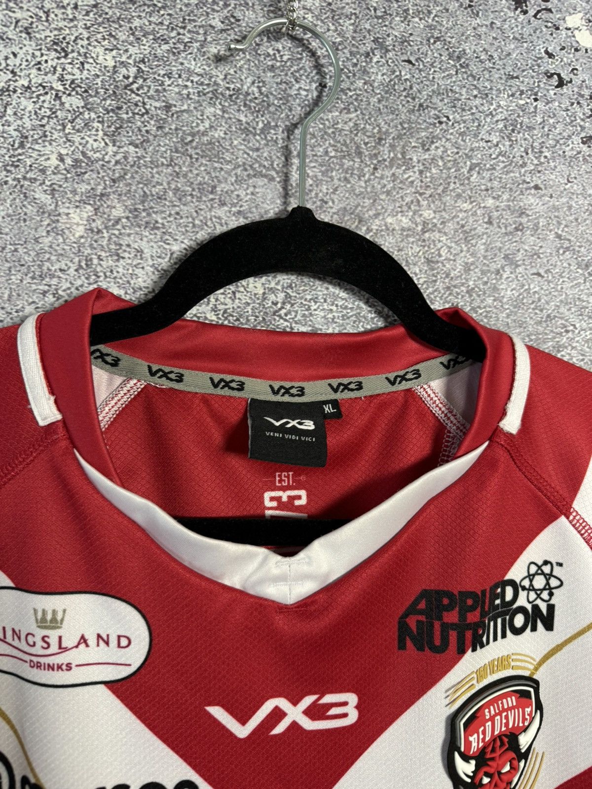 Vintage Salford Red Devils Rugby Jersey Men’s Size XL Size US XL / EU 56 / 4 - 10 Thumbnail