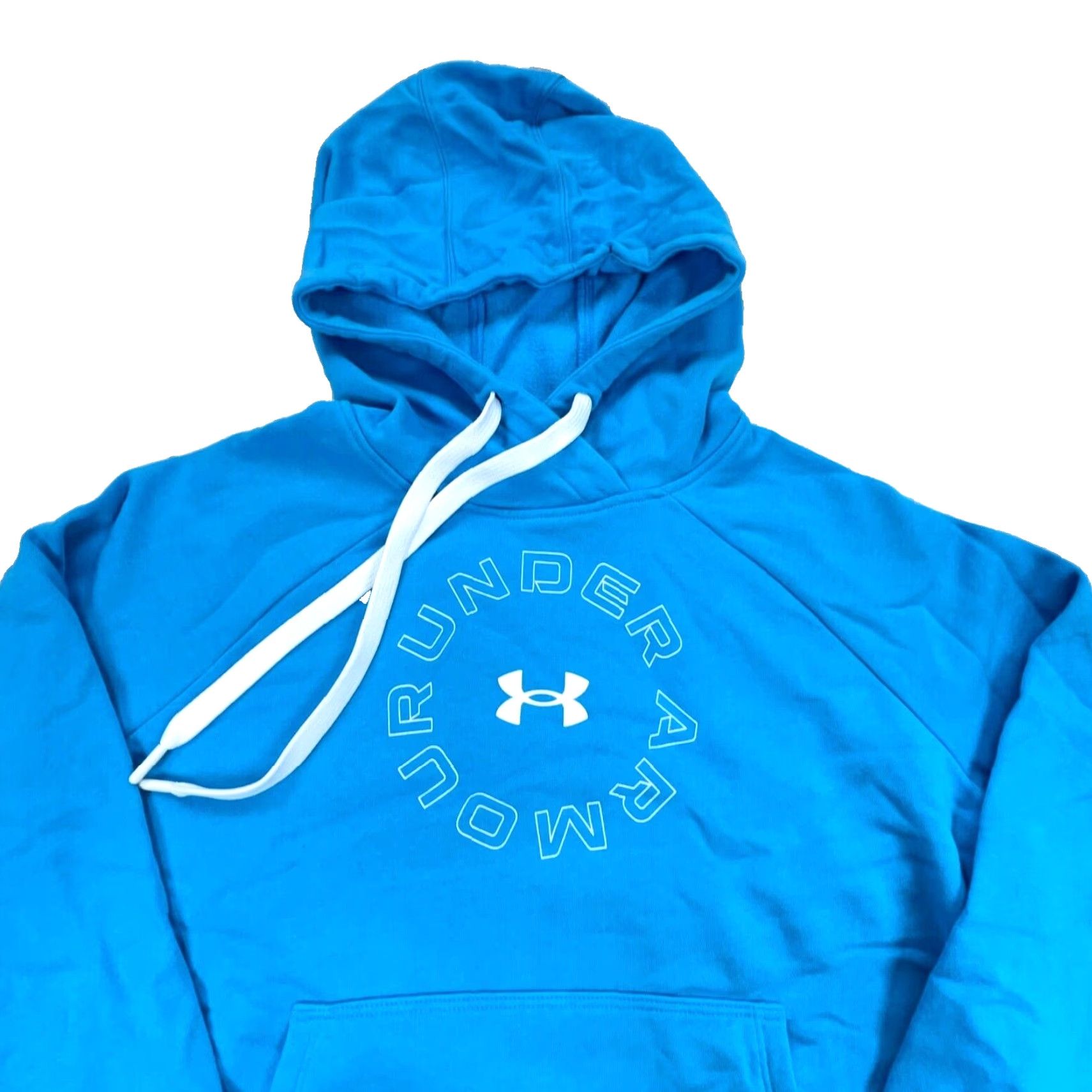 Under Armour Under Armour Hoodie Women Small Light Blue White Sweatshirt Loose Fit Size S / US 4 / IT 40 - 3 Thumbnail