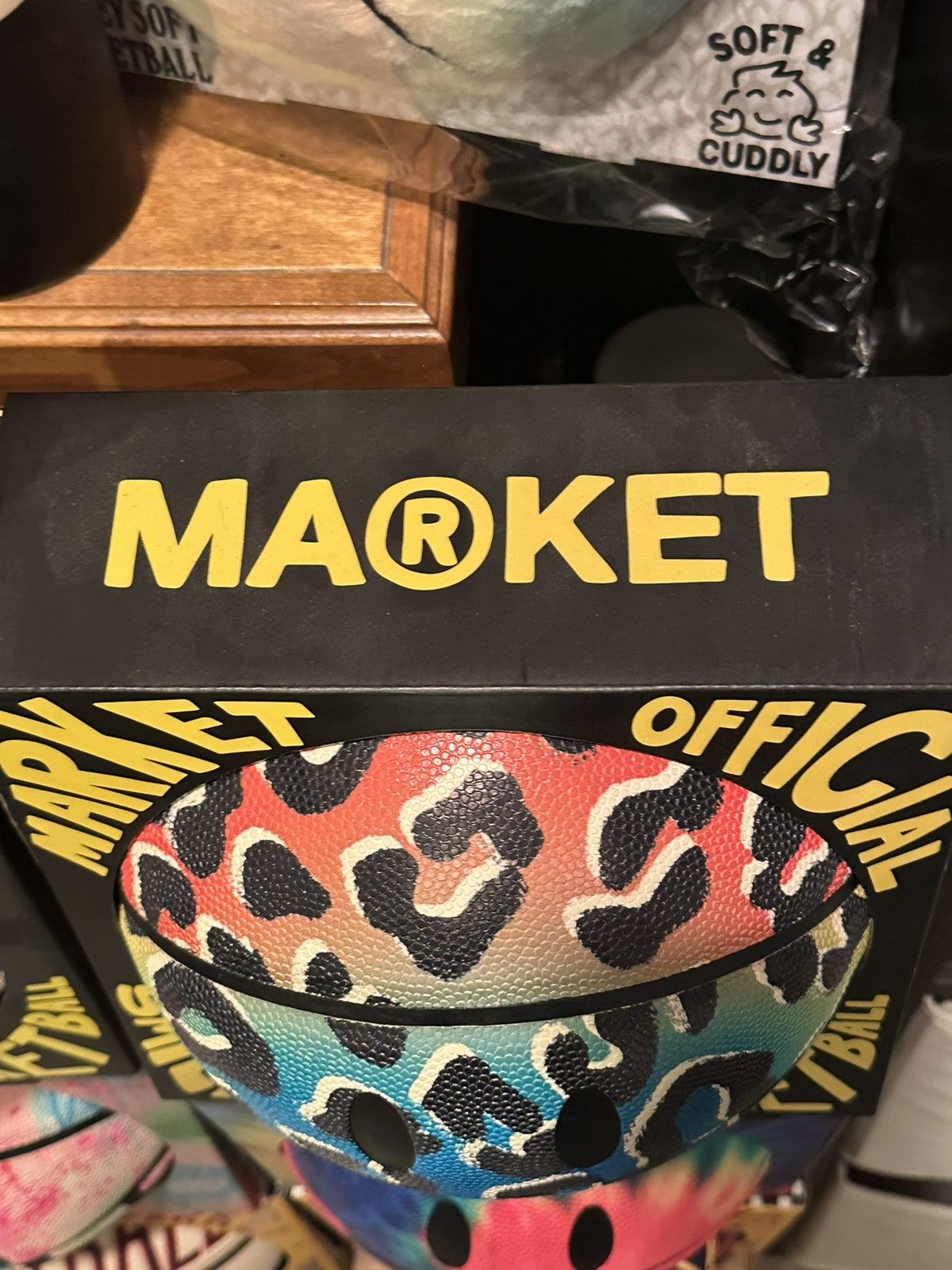Market Chinatown Market Basketball - Cheetah Smiley Gradient Size ONE SIZE - 3 Thumbnail