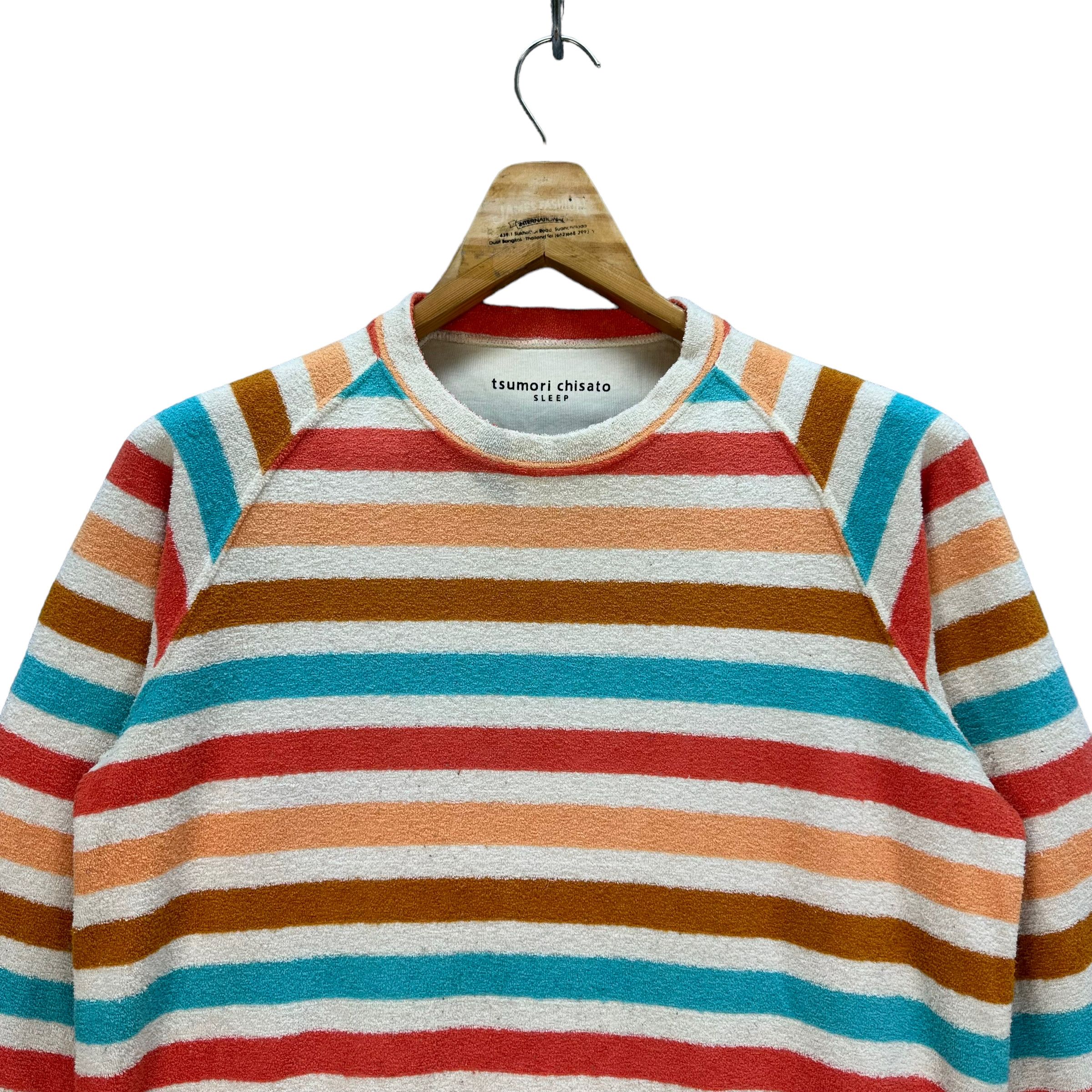 Tsumori Chisato TSUMORI CHISATO SLEEP STRIPED FLEECE #7774-170 Size M / US 6-8 / IT 42-44 - 2 Thumbnail