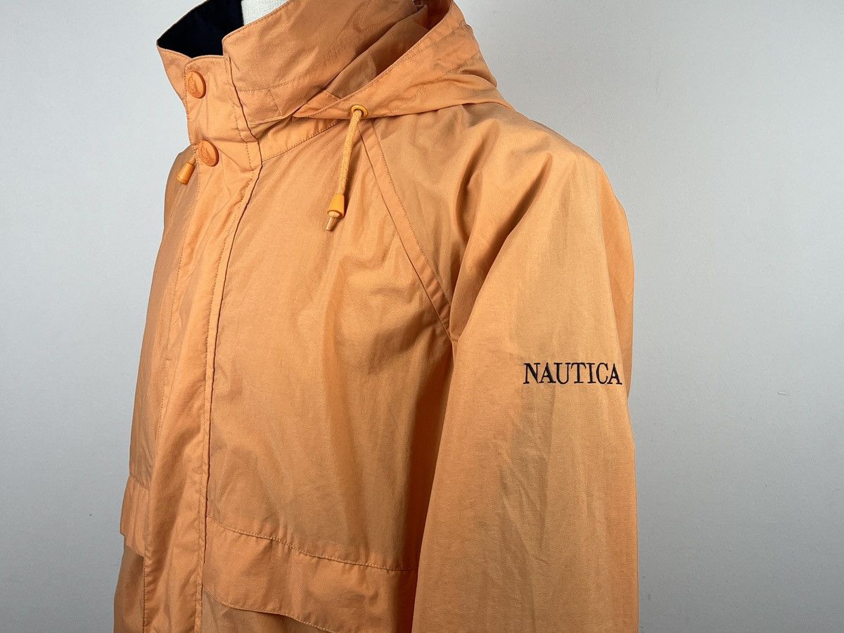 Nautica × Vintage Nautica Vintage Orange Hooded Jacket Size L Size US L / EU 52-54 / 3 - 6 Thumbnail