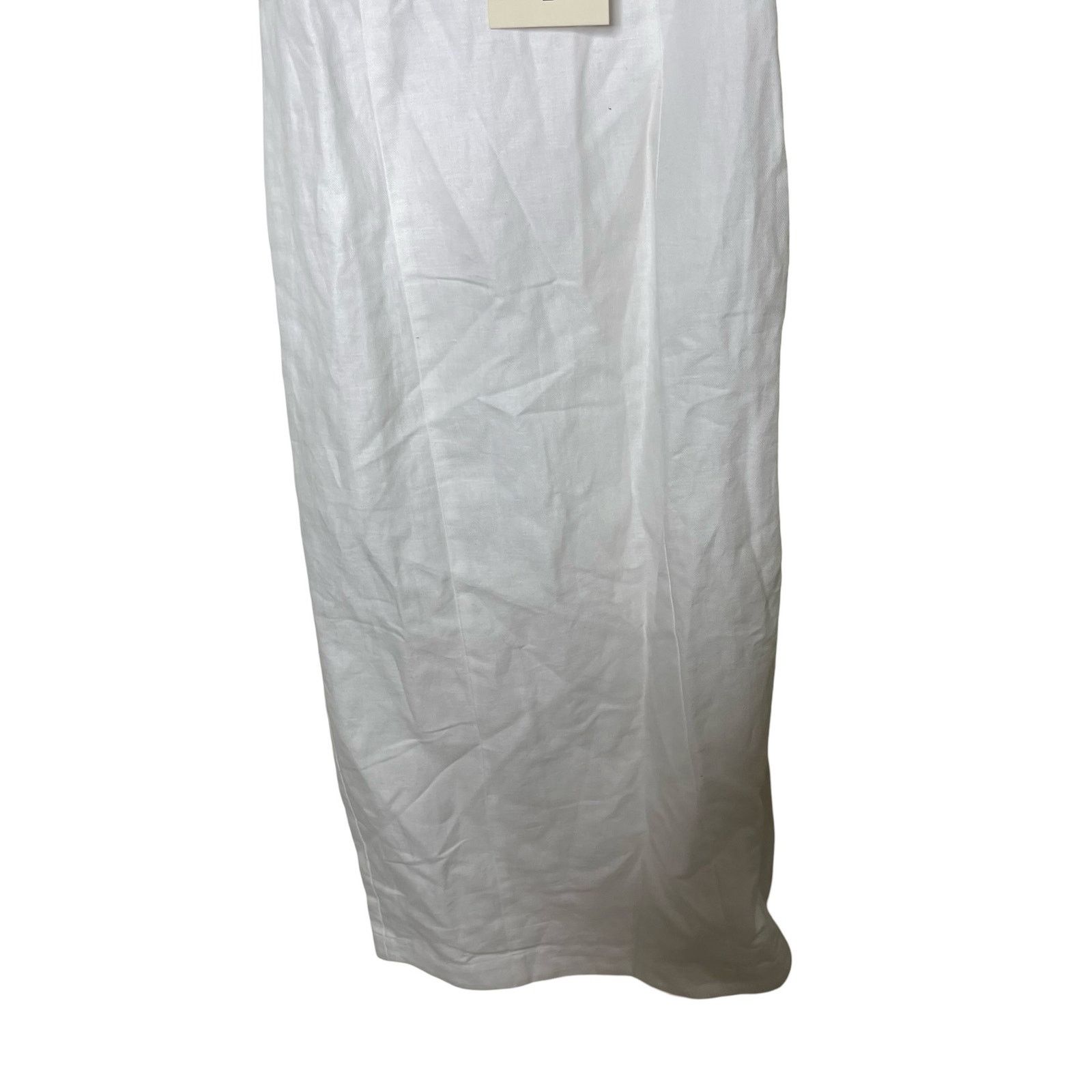 Mara Hoffman Mara Hoffman White Linen NAMARI Pencil DRESS Puff sleeve 0 Size XS / US 0-2 / IT 36-38 - 6 Thumbnail