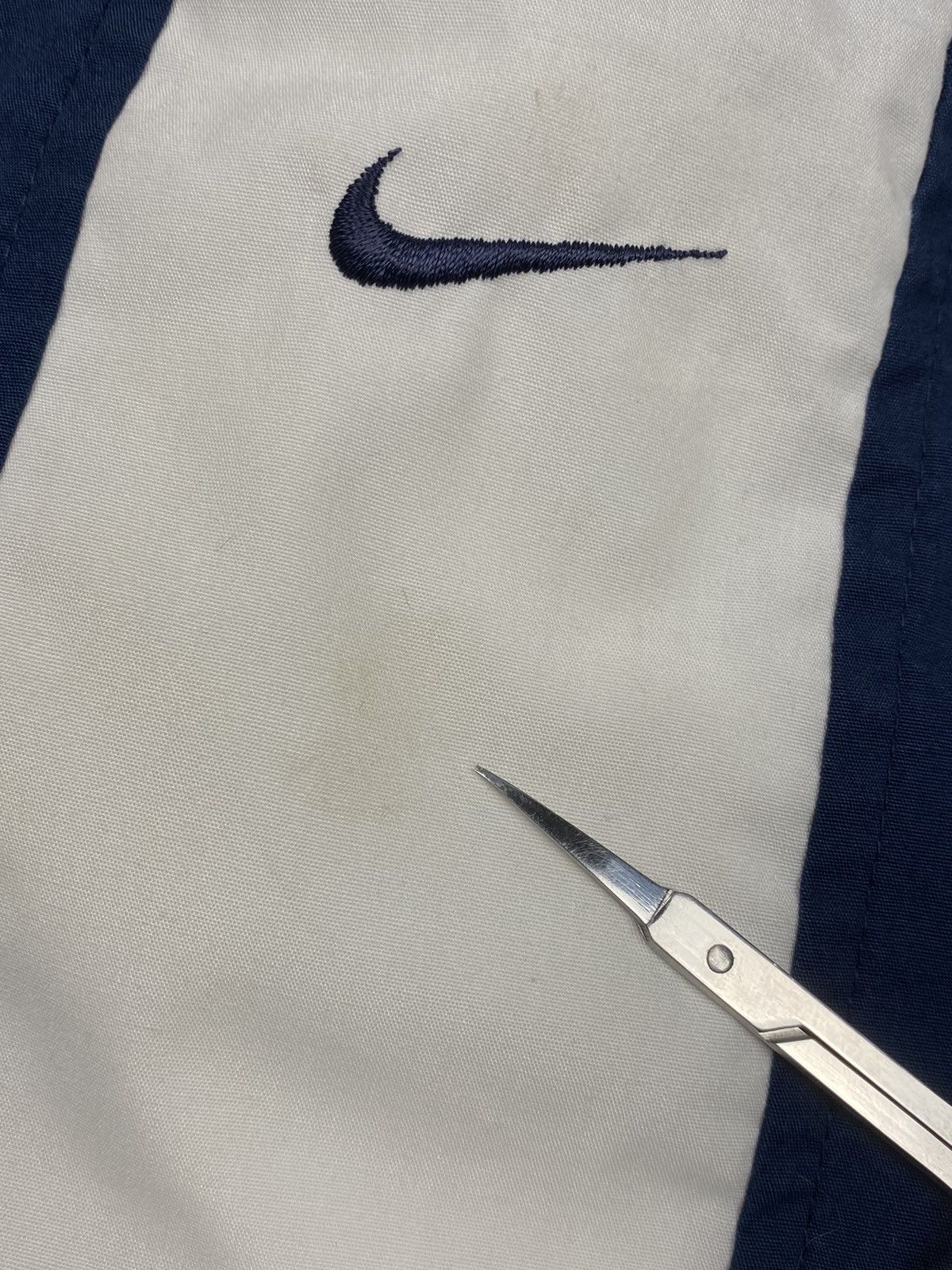 Nike × Vintage Vintage 00s Nike Swoosh Drill Joggers Baggy Nylon Y2K Pants Size US 35 - 16 Thumbnail