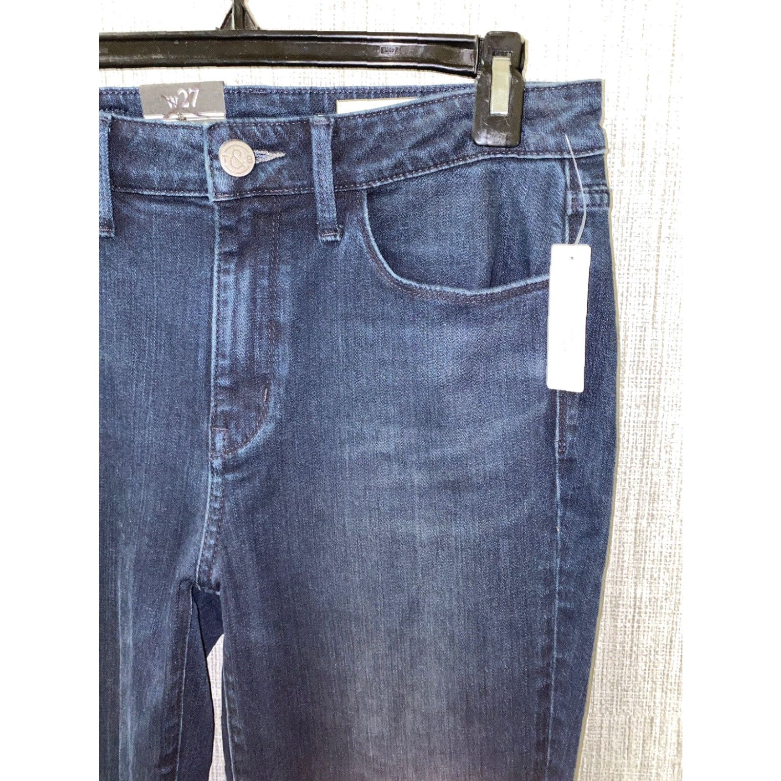 Treasure & Bond Treasure & Bond Mens High Rise Skinny Flare Jeans Black 27W Casual NEW Size US 27 - 2 Thumbnail