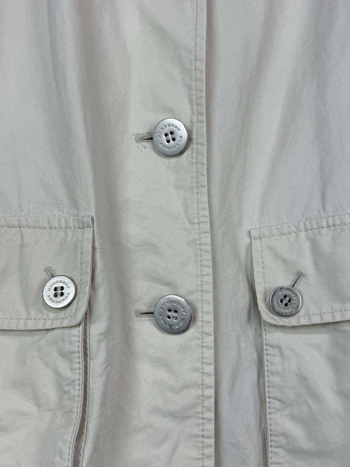 Burberry Burberry London Lightweight Cotton Coat Belted Jacket Beige Size S / US 4 / IT 40 - 4 Thumbnail