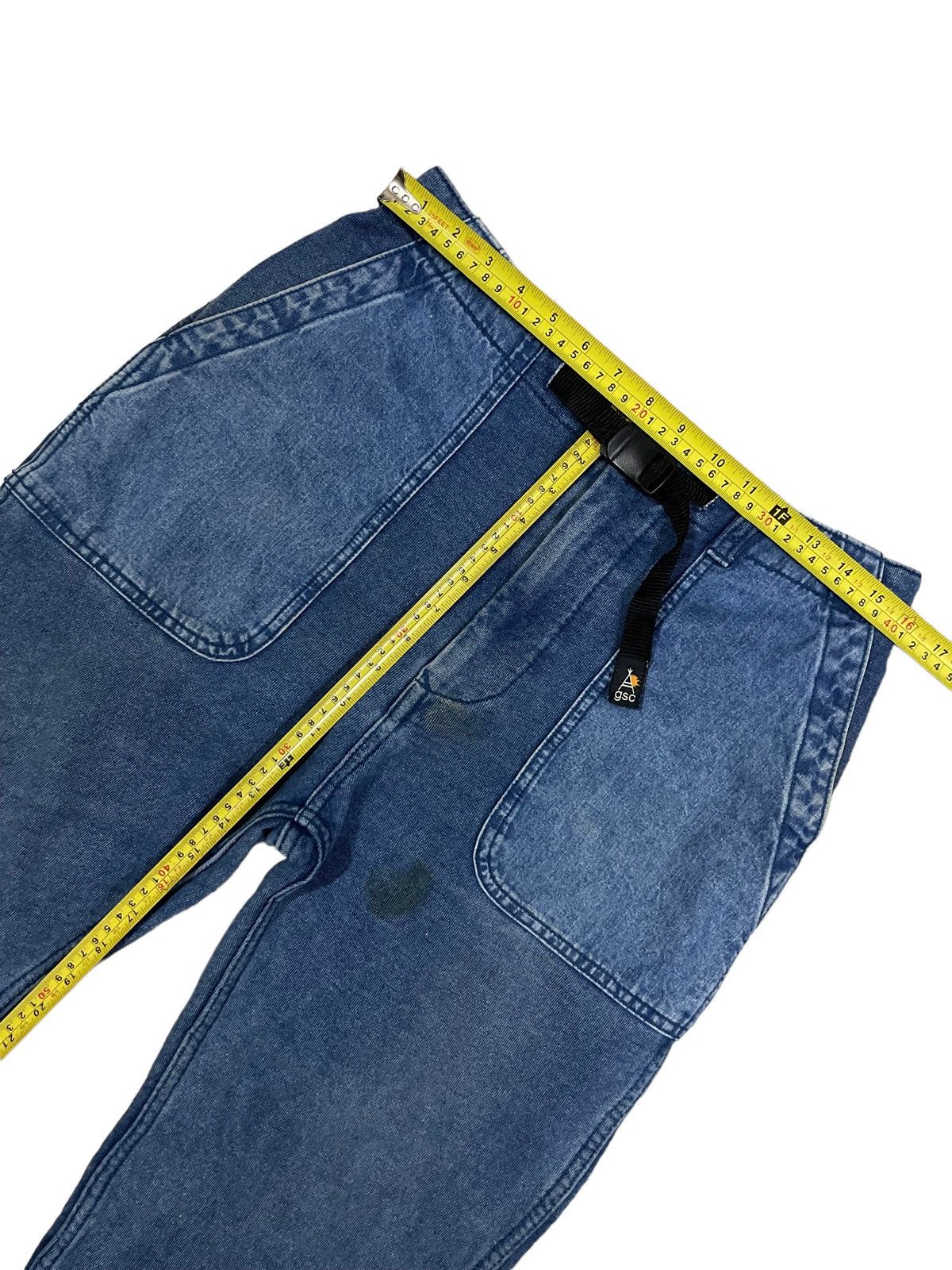 go slow caravan Go Slow Caravan Street Gorpcore Denim Jogger Pants Size US 31 - 10 Thumbnail