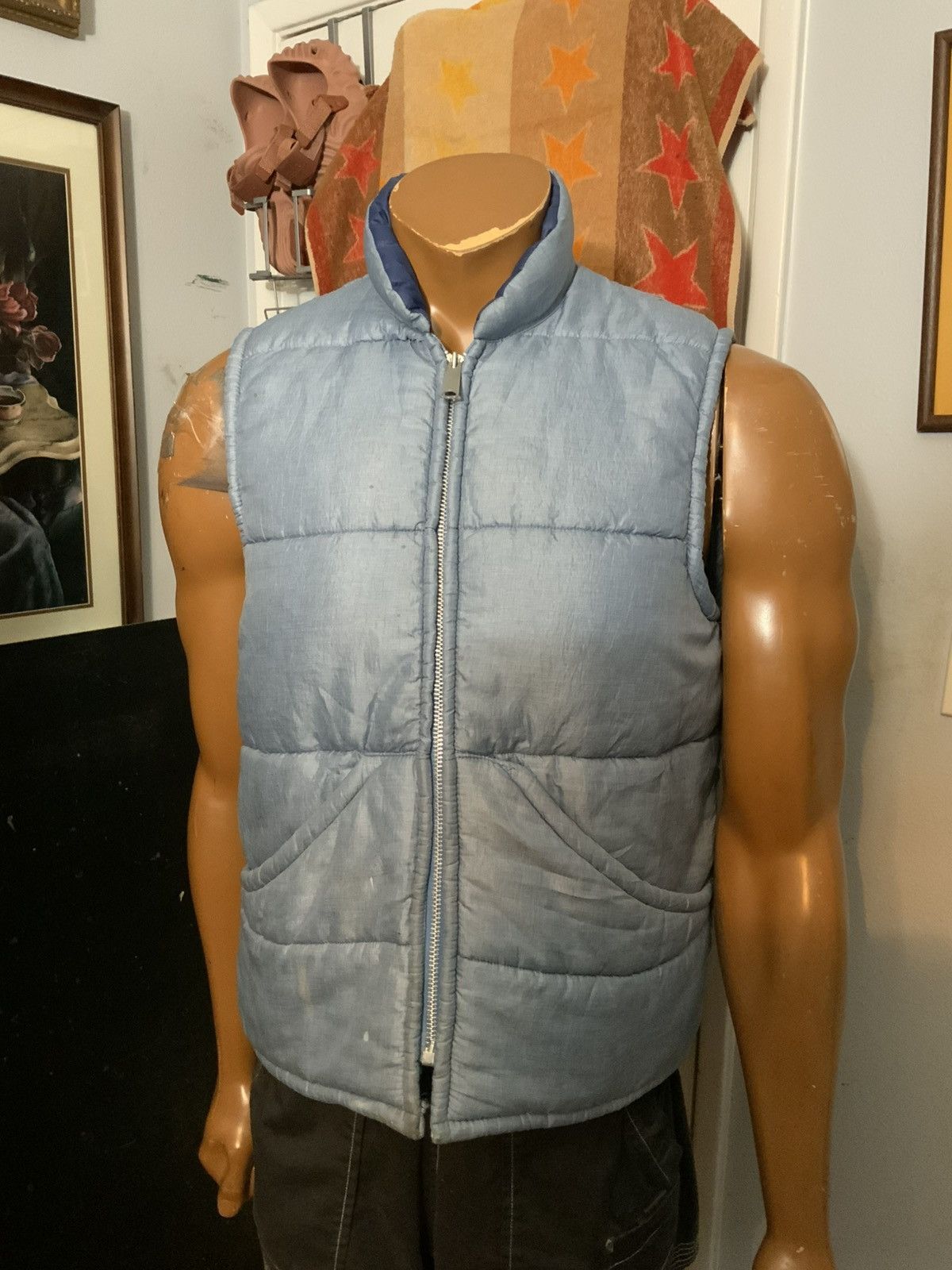 Vintage Vintage 60s 70s JC Penney Talon Zip Work Puffer Vest Jacket Size US S / EU 44-46 / 1 - 14 Thumbnail