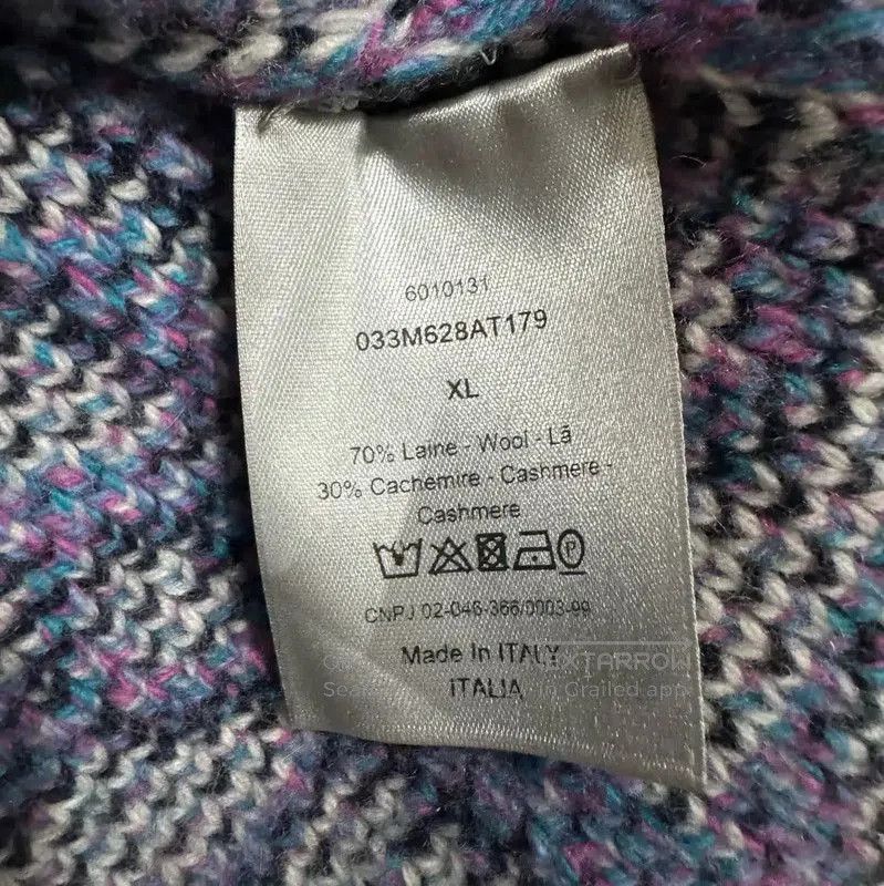 Dior Dior Blue Cashmere Pullover Sweater for Men . Size US XL / EU 56 / 4 - 4 Thumbnail