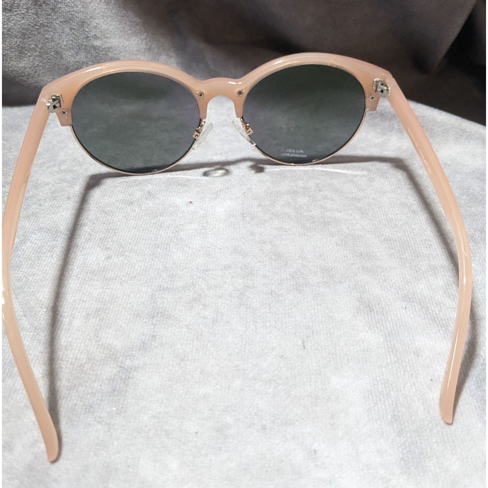 Old Navy Old Navy Pink Half Frame Mirror Sunglasses Size ONE SIZE - 3 Thumbnail