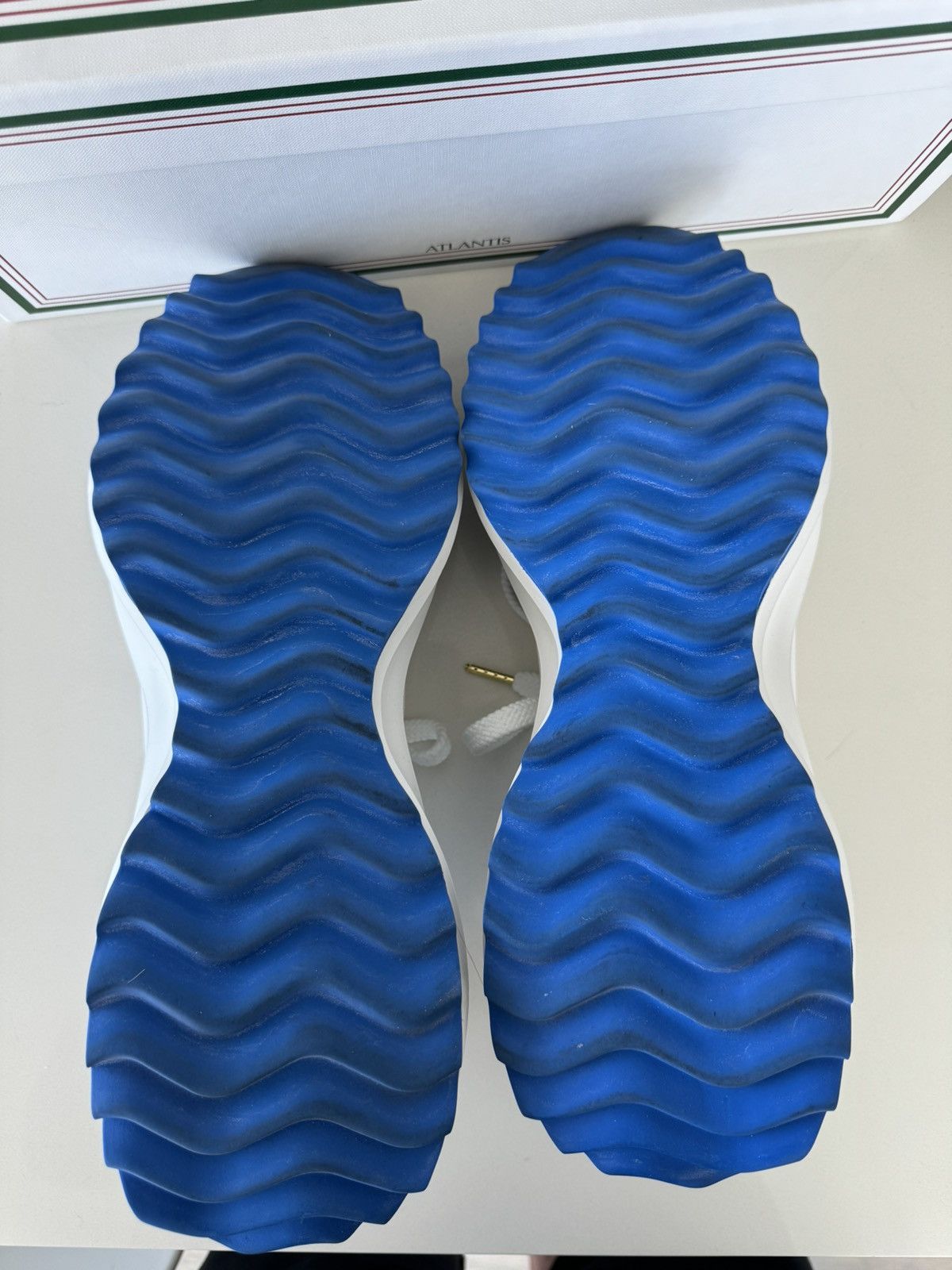 Casablanca Casablanca Atlantis White & Blue Sneaker 12.5 Size US 12.5 / EU 45-46 - 7 Thumbnail