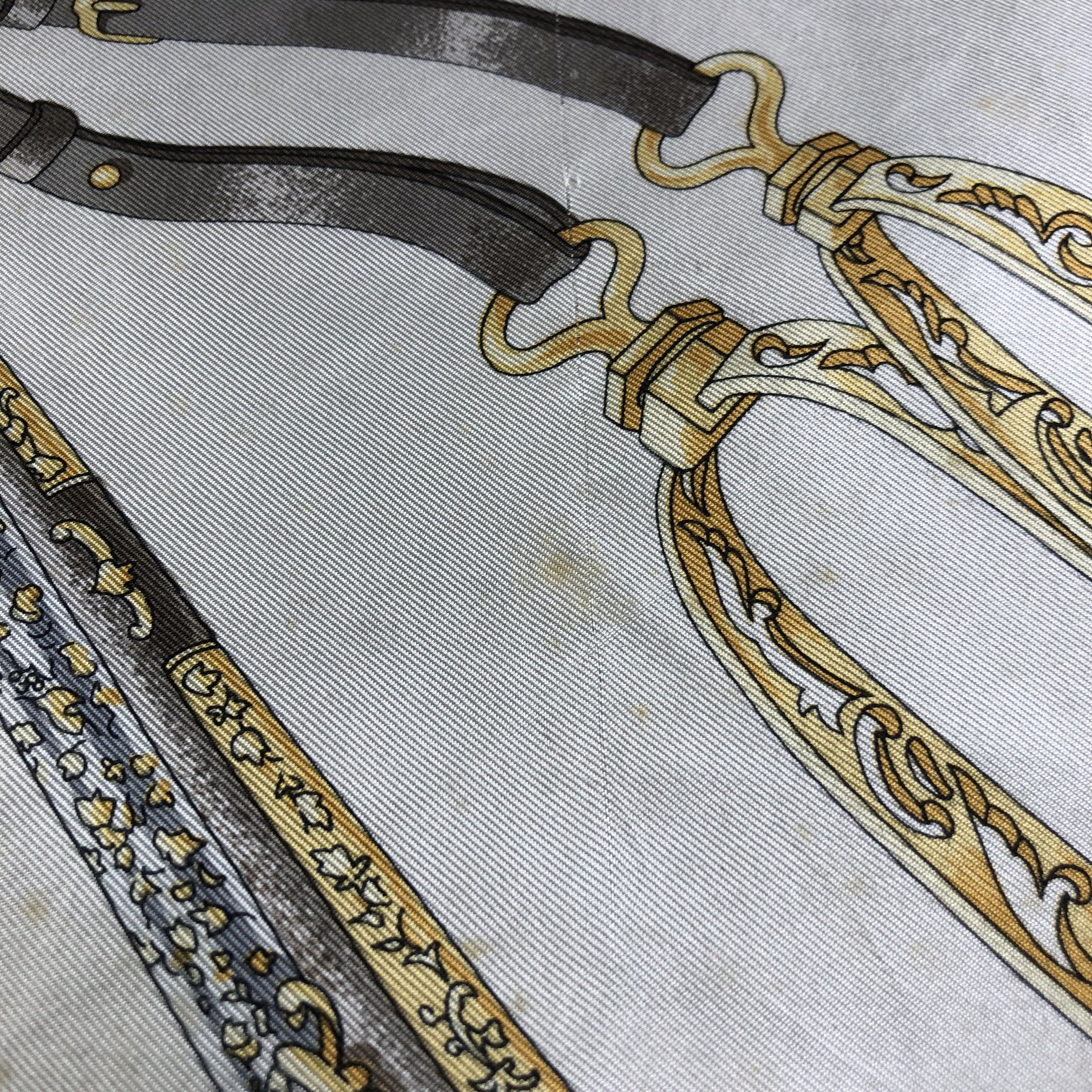 Lancel Vintage Lancel Luxury Baroque Silk Scarf M938 Size ONE SIZE - 11 Thumbnail