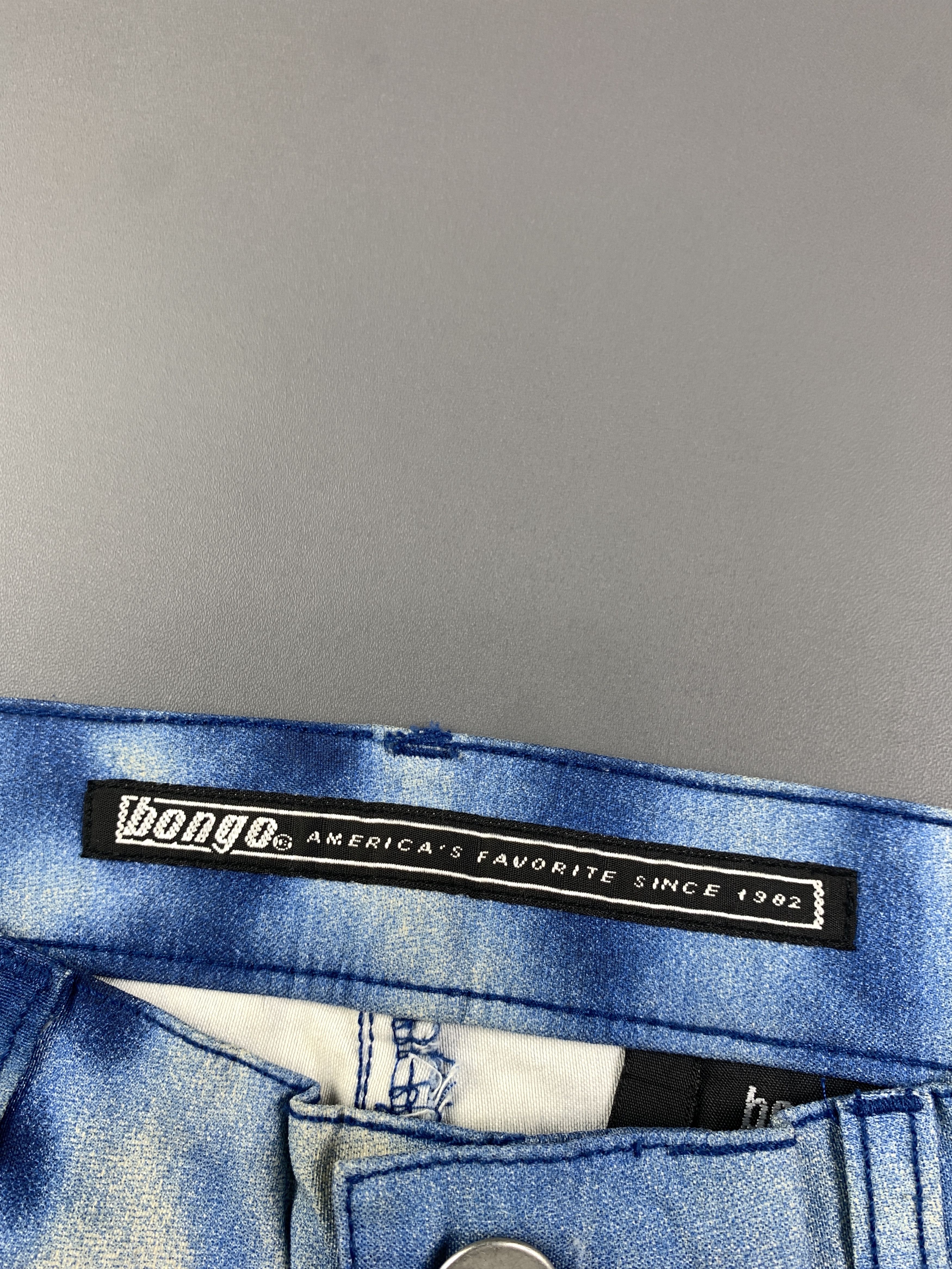 Japanese Brand bongo US Blue Peacock Printed Flare Pants (28 to 30) Size 28" / US 6 / IT 42 - 7 Thumbnail