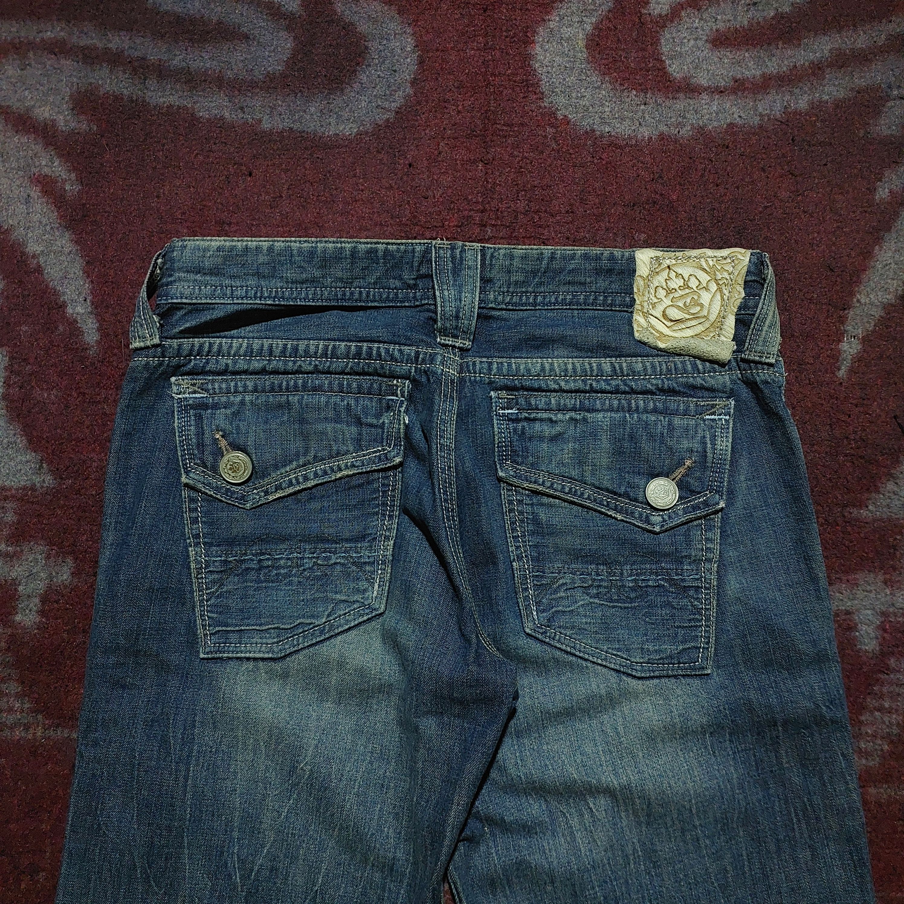 GOA Brapper japanese faded wash blue jeans super flared Size US 27 - 7 Thumbnail