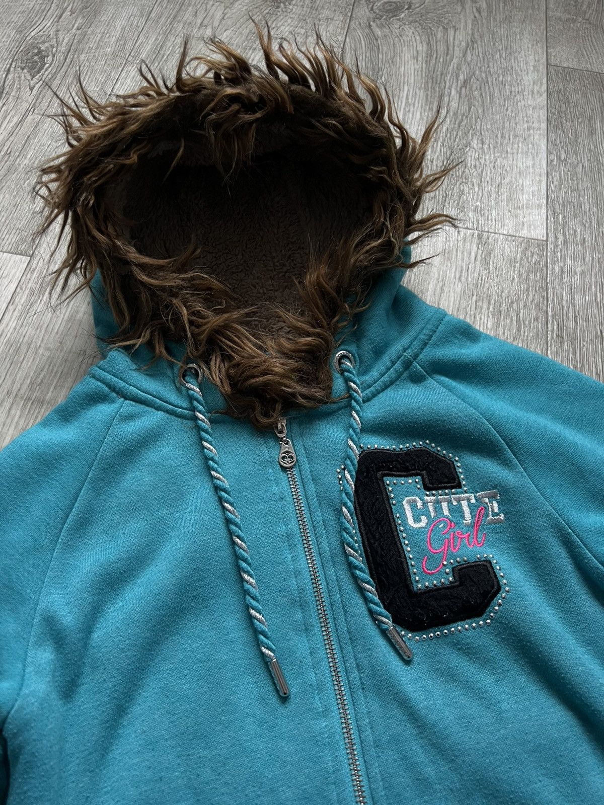 Hysteric Glamour Crazy Cute Y2k Hysteric Glamour Faux Fur Zip Hoodie LGB 00s Size S / US 4 / IT 40 - 6 Thumbnail