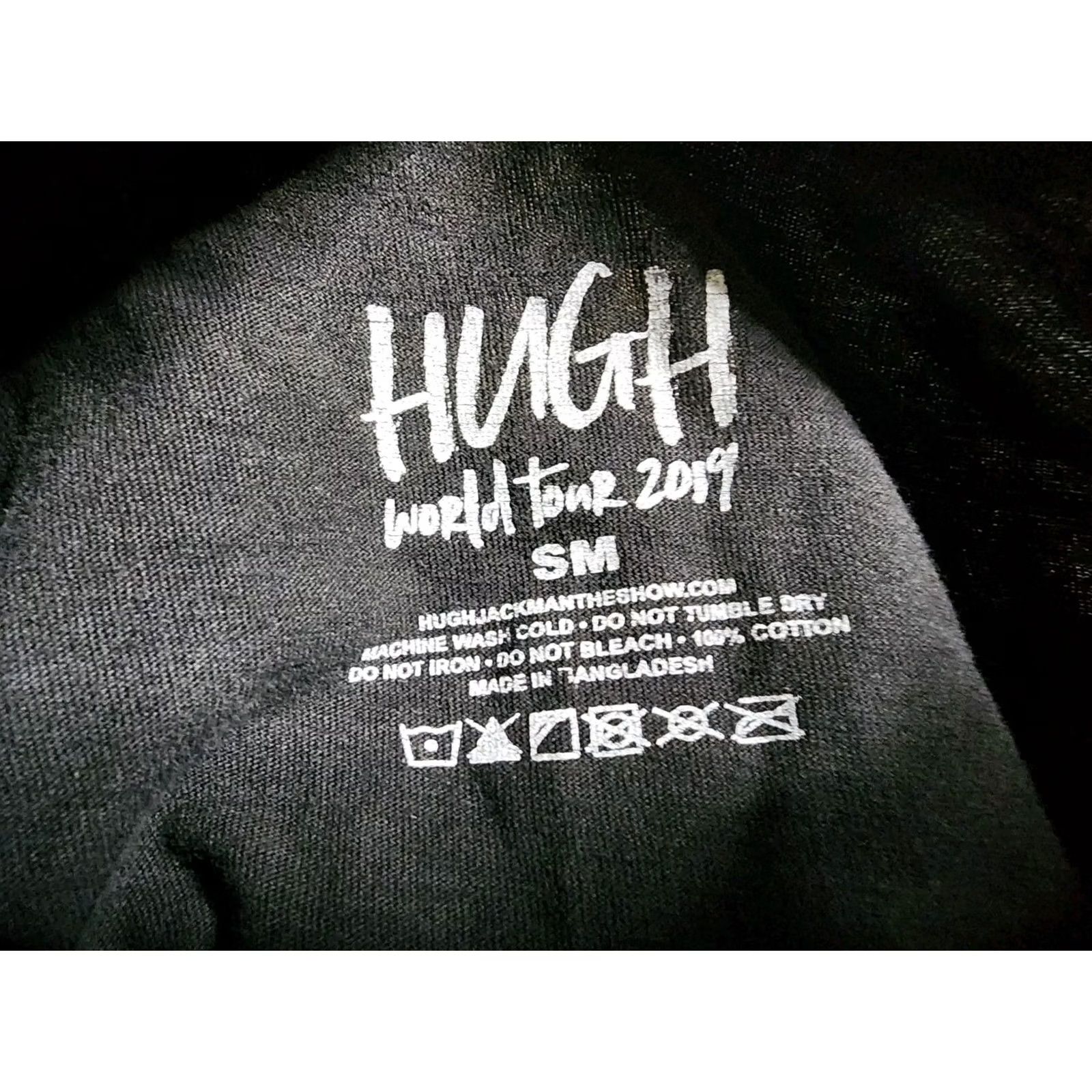 Jackman Mens Hugh Jackman 2019 World Tour Long Sleeve T-Shirt Black Double Sided Crew Neck Shirt Men XS-XL Size US S / EU 44-46 / 1 - 5 Thumbnail