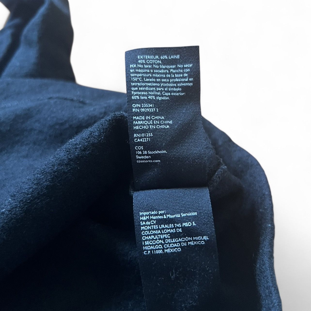 Cos COS Wool Cotton High Neck Top – Size XS Size XS / US 0-2 / IT 36-38 - 8 Thumbnail