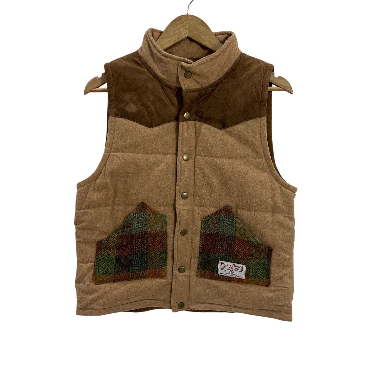Harris Tweed Vintage Harris Tweed Puffer Sleeveless Jacket Size US M / EU 48-50 / 2 - 1 Thumbnail