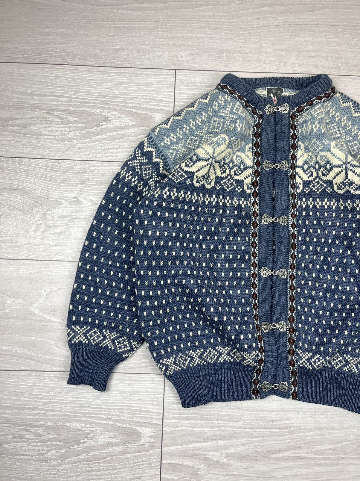 Dale Of Norway Dale Of Norway Vintage Wool Cable Knit Buckle Sweater XL Size US XL / EU 56 / 4 - 4 Thumbnail