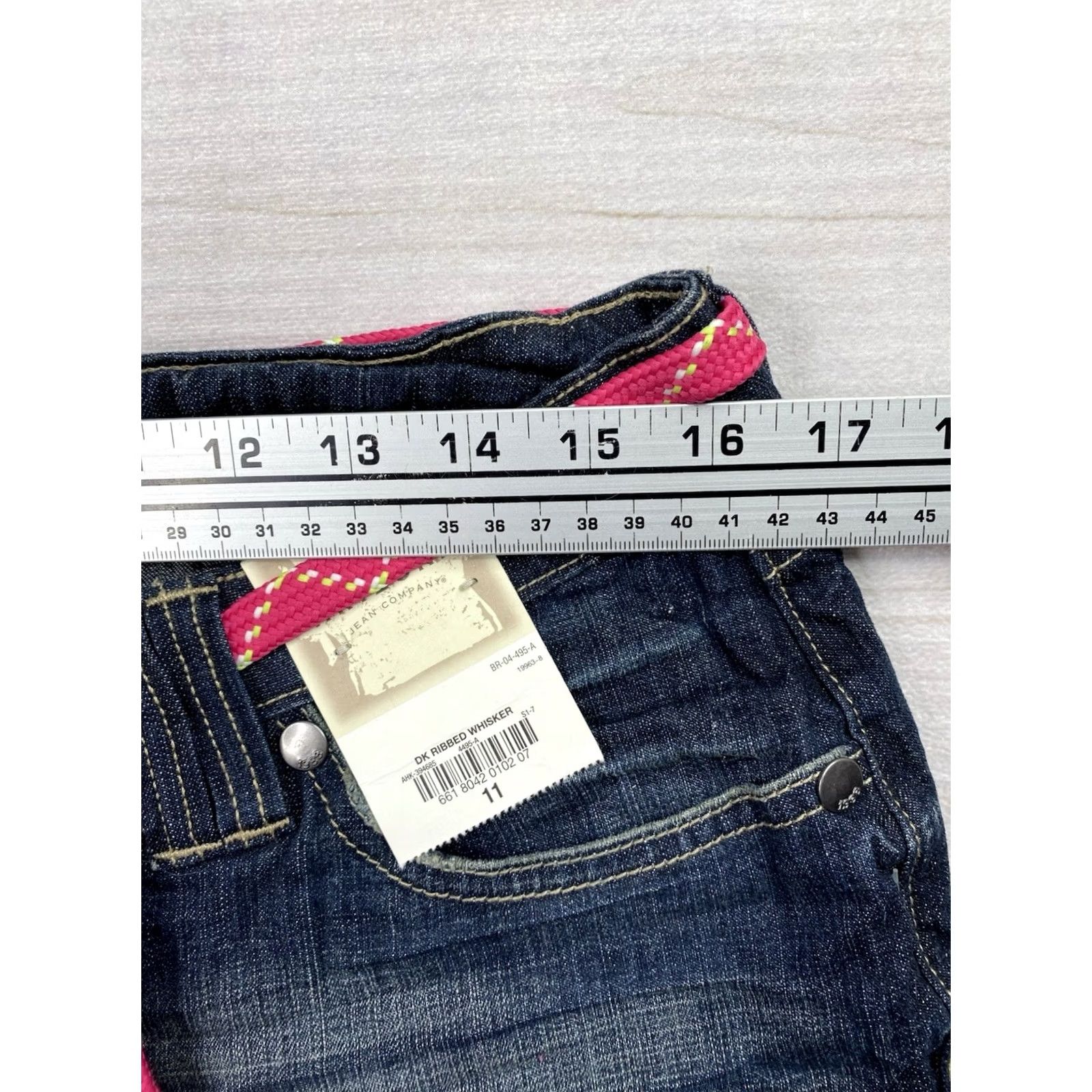 Vintage Vtg AriZona Jeans Co Shorts 11 Cuffed Distressed Stretch Denim Low Rise Y2K NWT Size 32" / US 10 / IT 46 - 6 Thumbnail