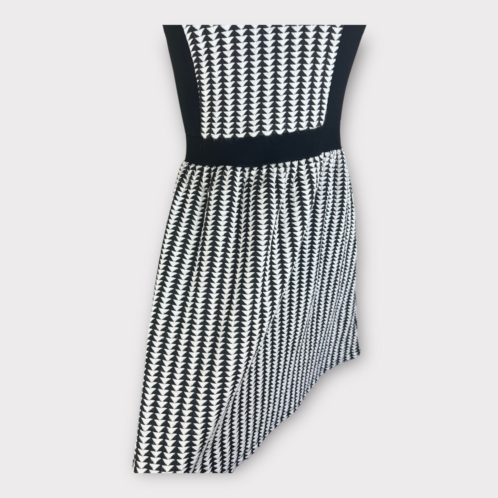 Macys Charming Charlie | Retro Black Check Dress Size S / US 4 / IT 40 - 5 Thumbnail
