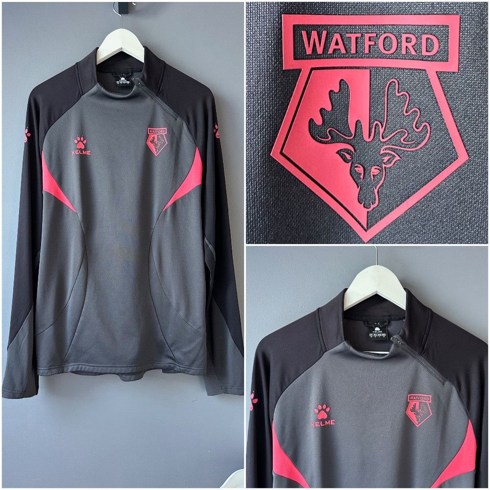 Vintage 2022 2023 Watford Kelme Training Sweatshirt soccer football Size US S / EU 44-46 / 1 - 1 Thumbnail