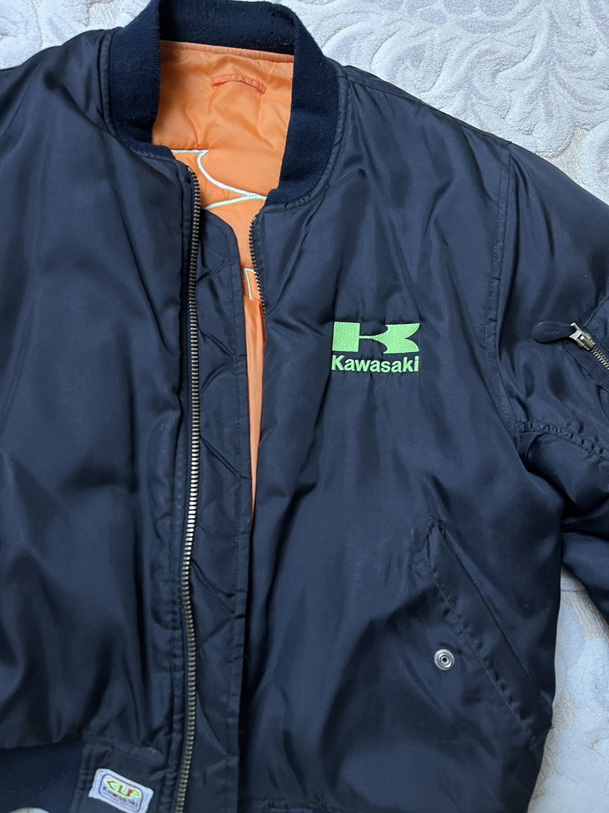 Vintage Kawasaki Racing Jacket Size US L / EU 52-54 / 3 - 2 Thumbnail