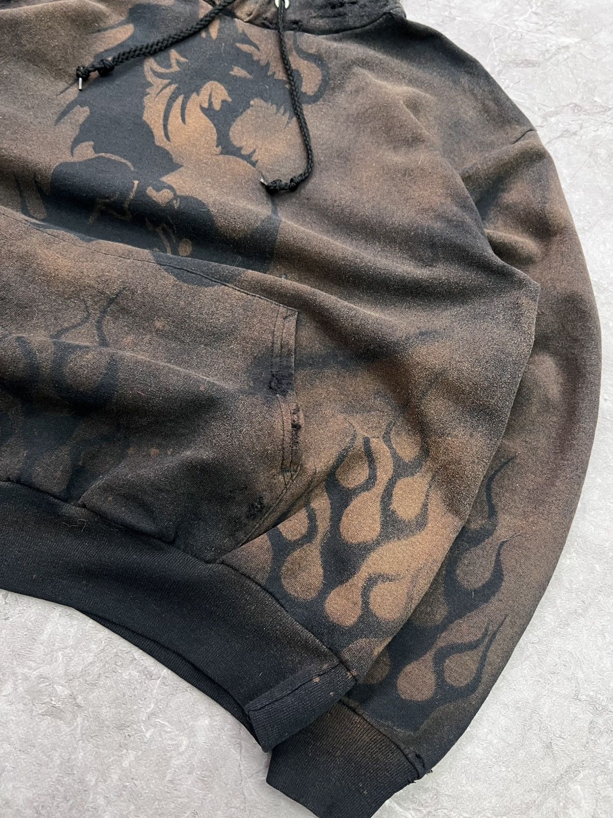 If Six Was Nine CRAZY SUN FADED FLAME BOXY HOODIE LGB STYLE Size US L / EU 52-54 / 3 - 7 Thumbnail
