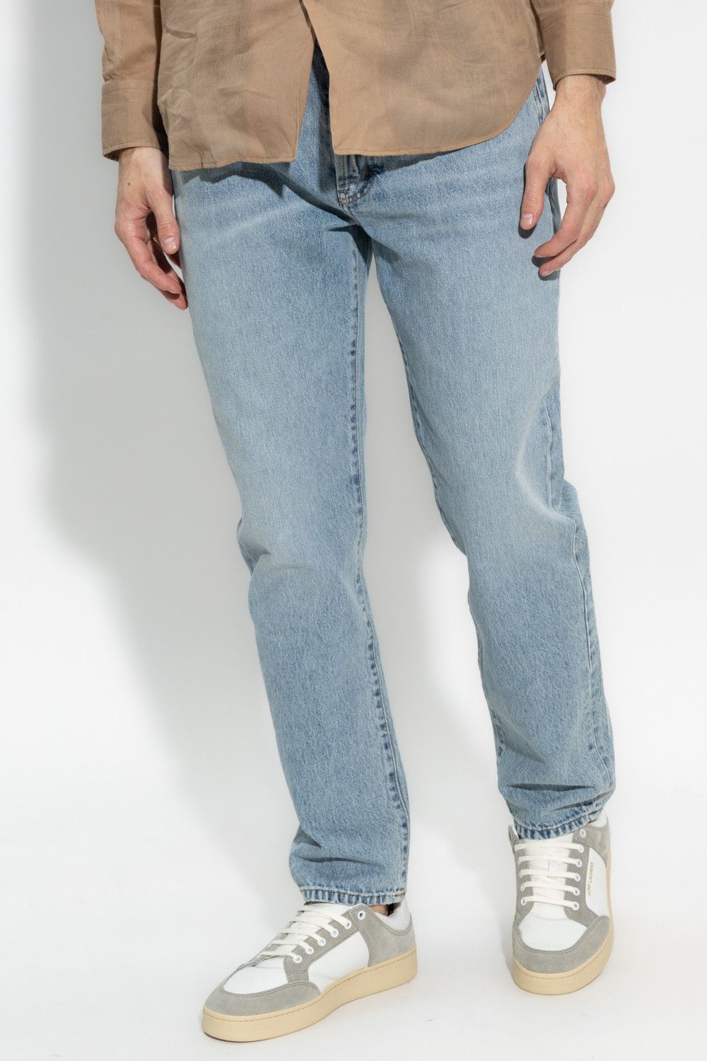 Saint Laurent Paris o1s1wg110125 684996 Relaxed Mid Waist Jeans Pant Tuscon Blue Size US 28 / EU 44 - 3 Thumbnail