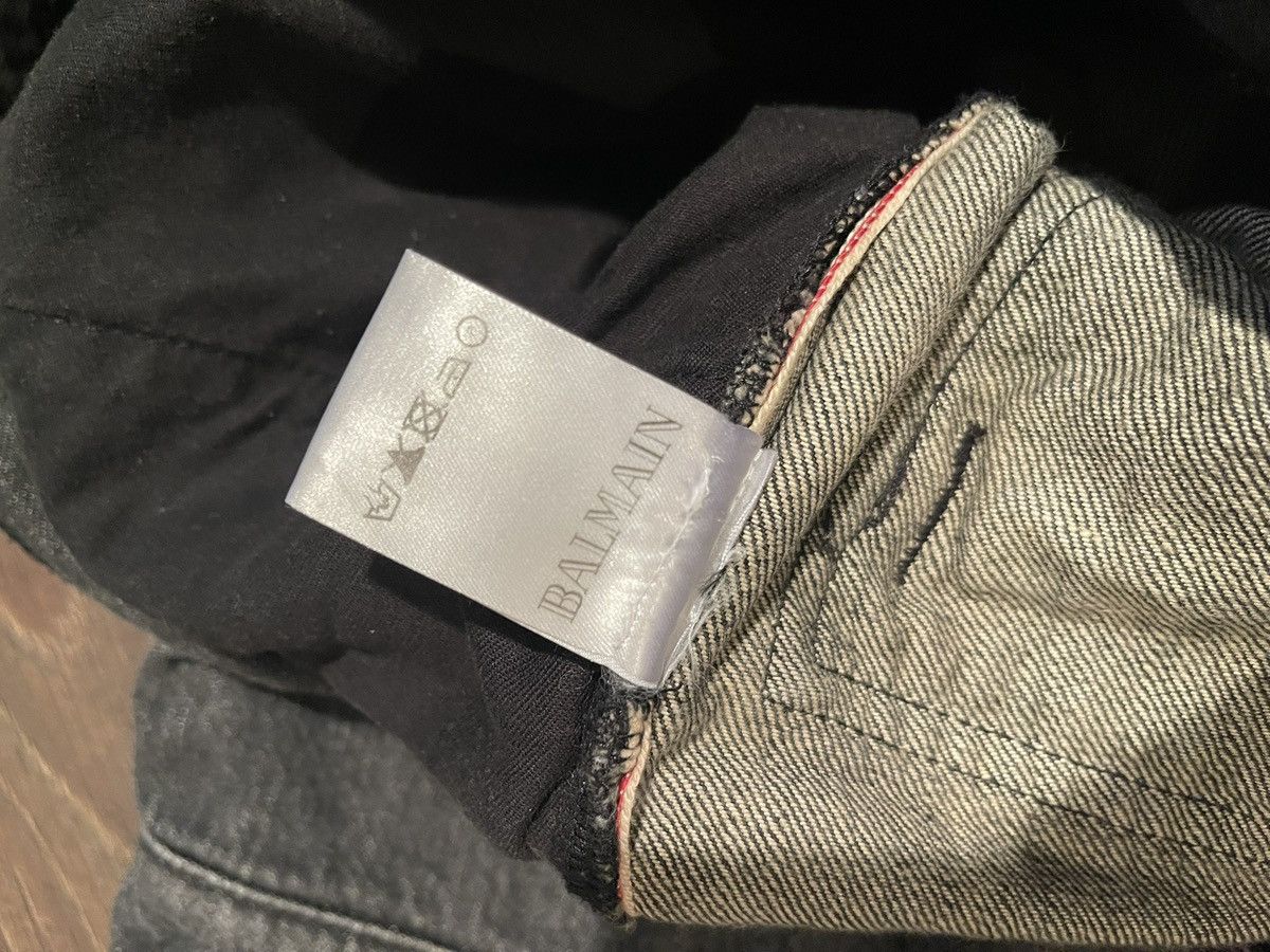 Balmain Balmain Homme 2012 Stonewash Selvedge Denim Biker Jeans Size US 30 / EU 46 - 3 Thumbnail