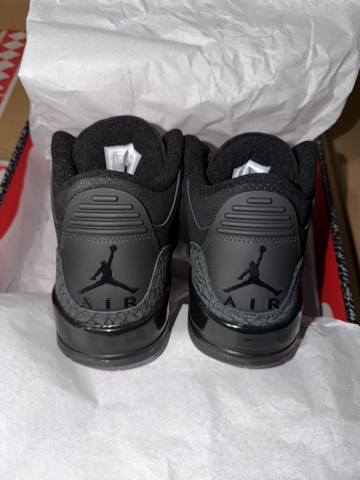 Jordan Brand Air Jordan 3 Retro Black Cat 2025 (Size 9.5) Size US 9.5 / EU 42-43 - 2 Thumbnail