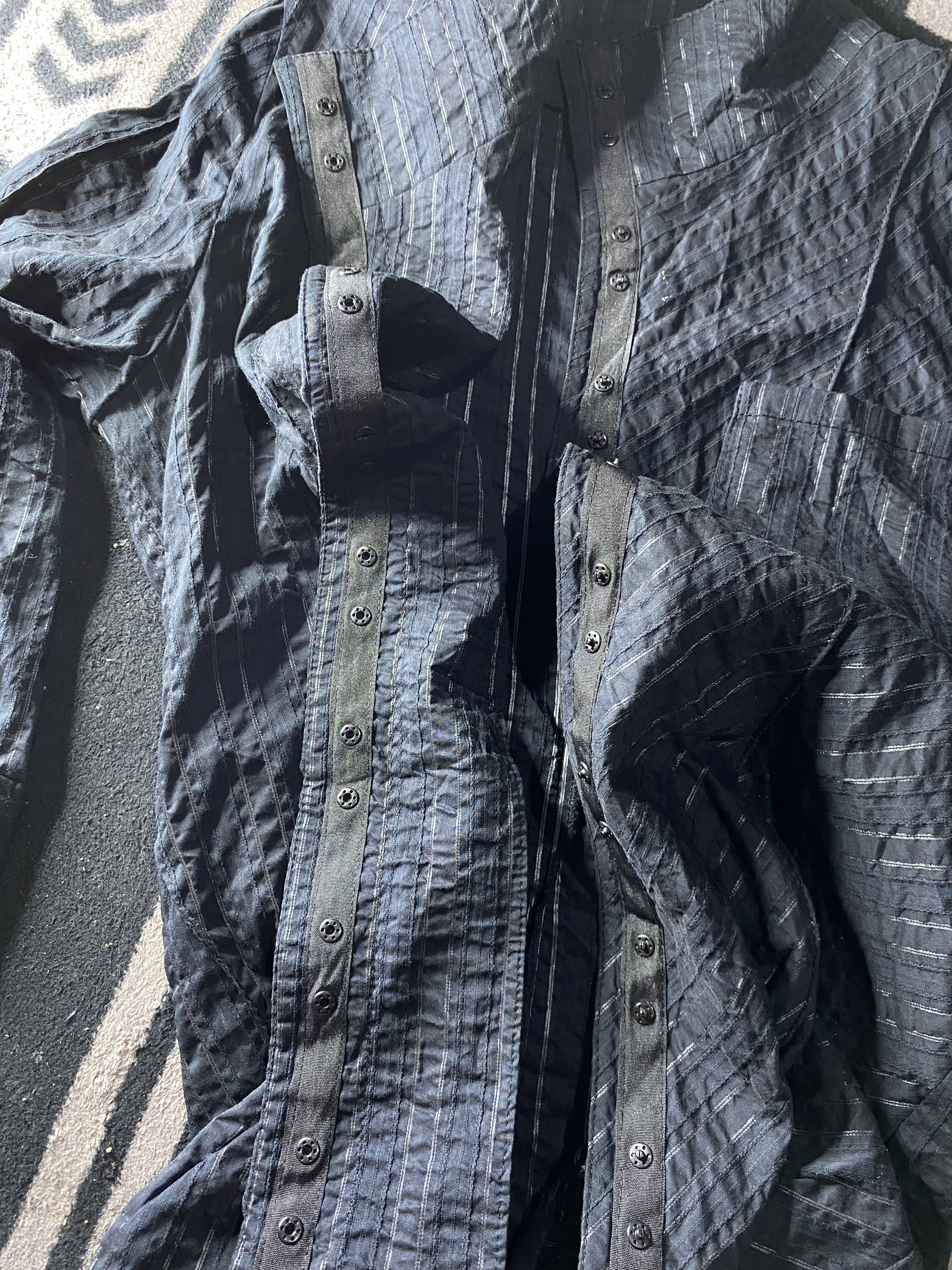 If Six Was Nine × Japanese Brand × Le Grande Bleu (L.G.B.) Doho assymmetric buttons shirt japanese brand Size US M / EU 48-50 / 2 - 8 Thumbnail