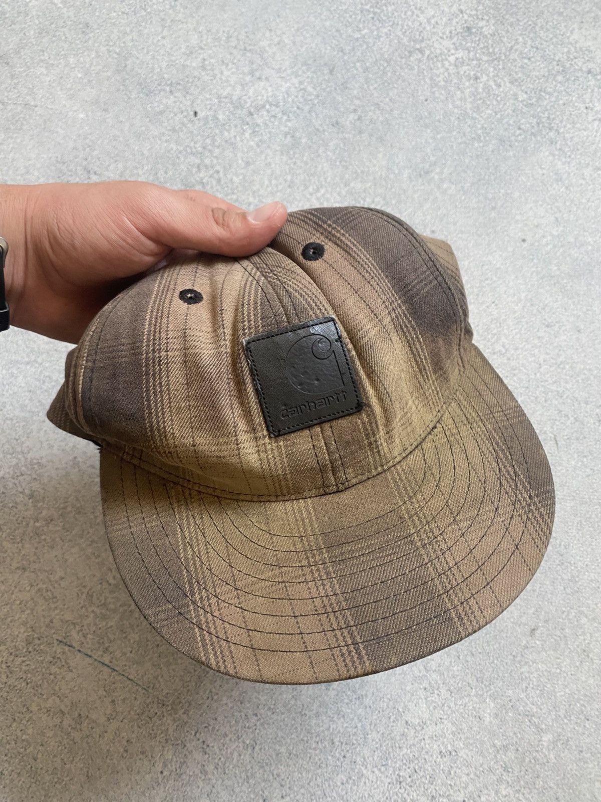Carhartt Brown Thrashed Carhartt Cap Hat Size ONE SIZE - 9 Thumbnail