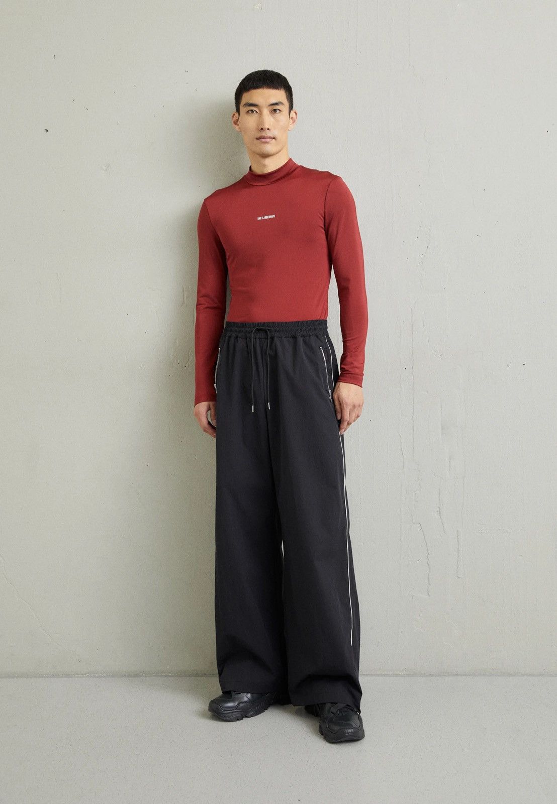 Han Kjobenhavn !DS! SS23 Han Kjobenhavn Logo Stretch Jersey Red Turtleneck Size US S / EU 44-46 / 1 - 4 Thumbnail