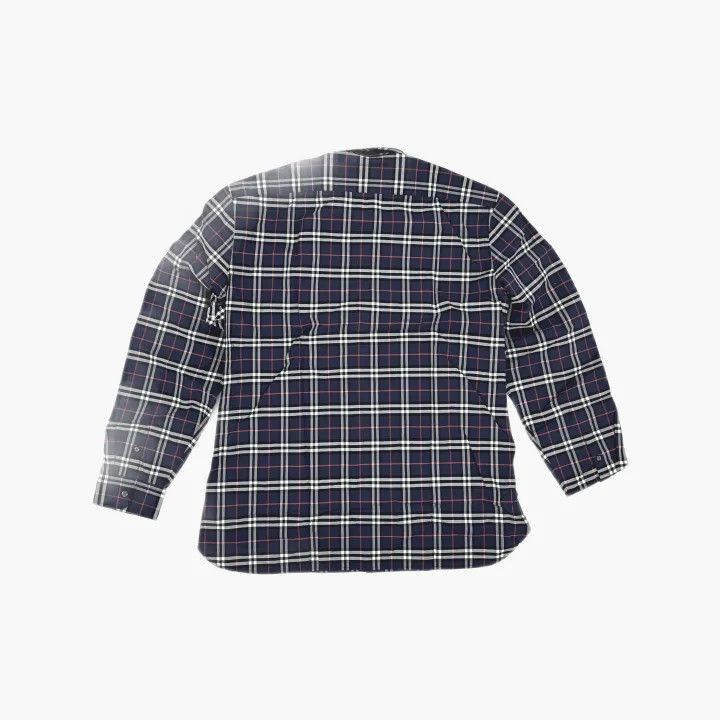 Burberry Burberry Burberry Navy Plaid Long Sleeve Shirt for Men-250 Size US XXL / EU 58 / 5 - 3 Thumbnail