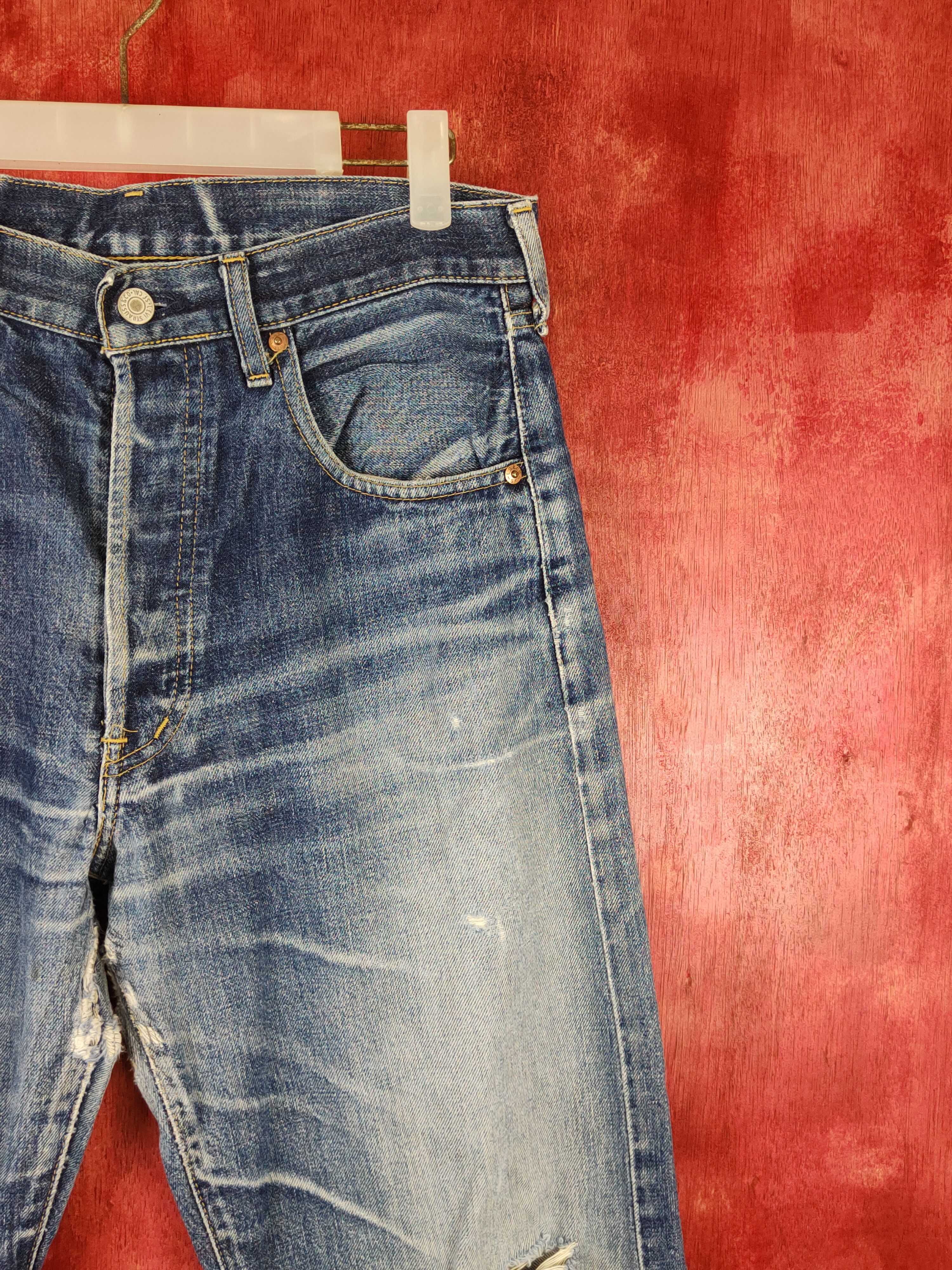 Levi's Levi's big E vintage selvedge Blue jeans Denim Pants #S1367 Size US 31 - 5 Thumbnail