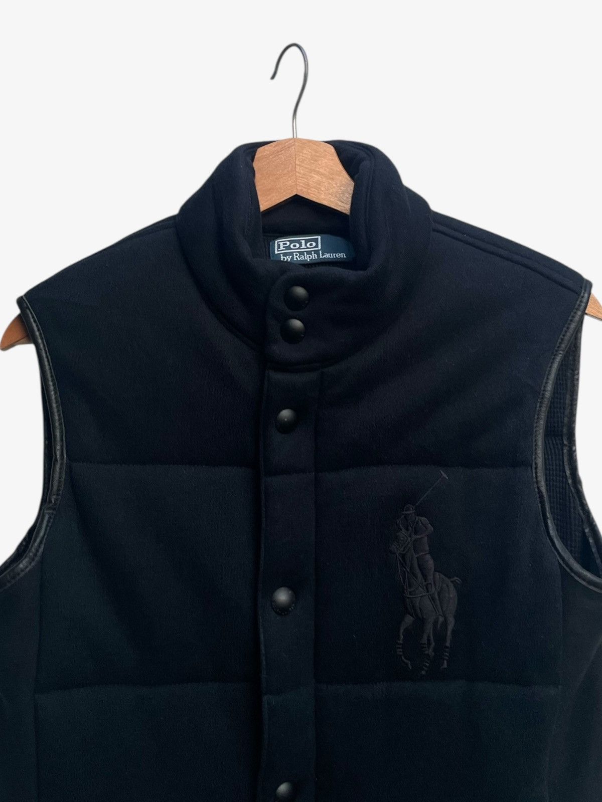 Polo Ralph Lauren Polo Ralph Lauren Puffer Vest Big Pony Leather Trims Black Size US S / EU 44-46 / 1 - 5 Thumbnail