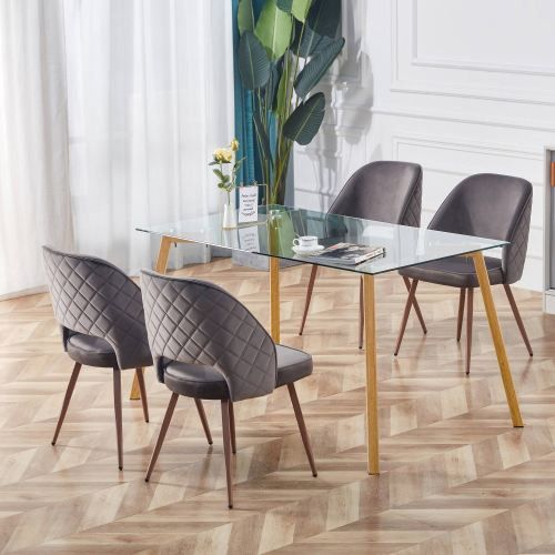 Designer × Homemade Glass Dining Table Modern Minimalist Rectangular for 4-6 wi Size US L / EU 52-54 / 3 - 3 Thumbnail