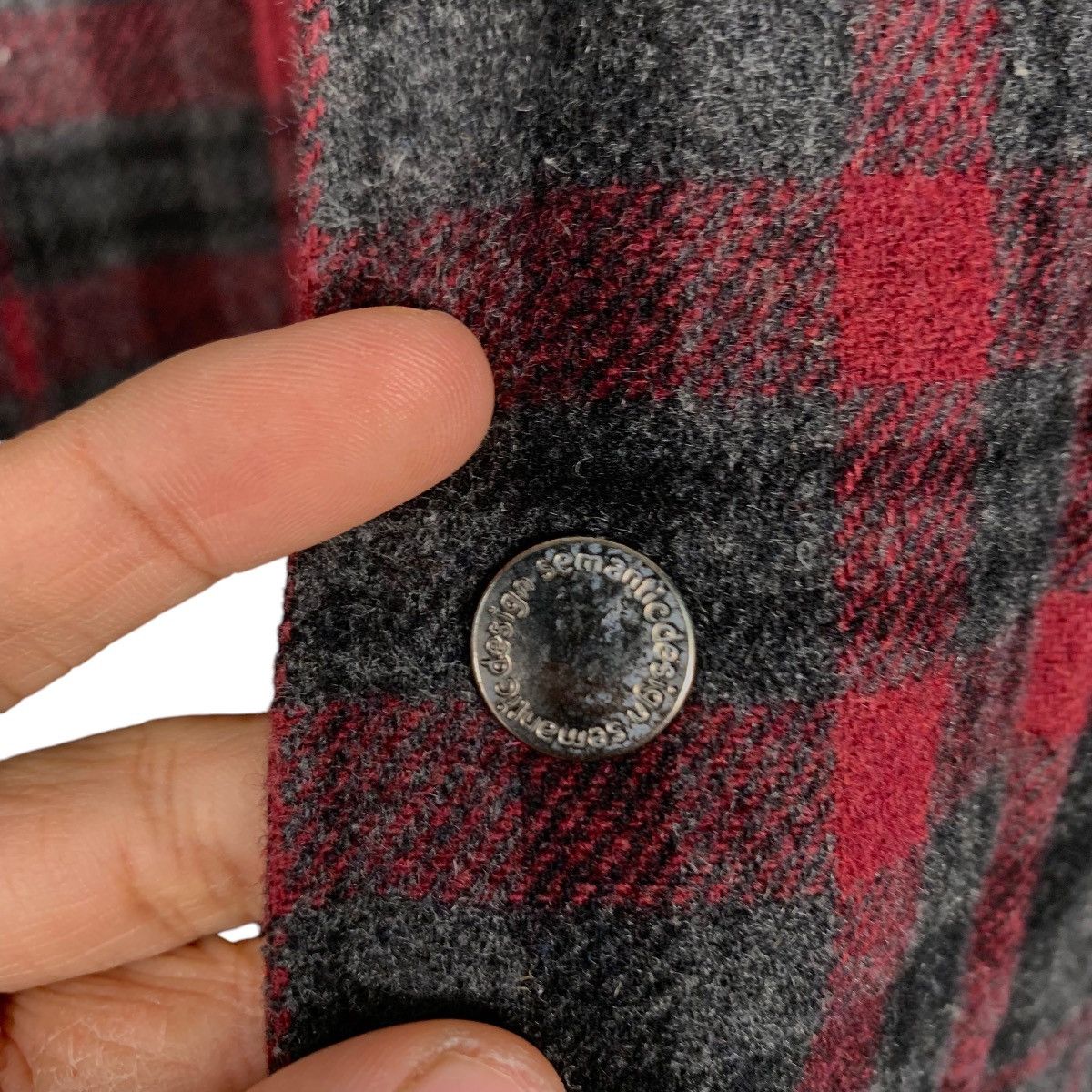 semanticdesign ☀️Semantic design wool red tartan punk jacket Size US S / EU 44-46 / 1 - 13 Thumbnail