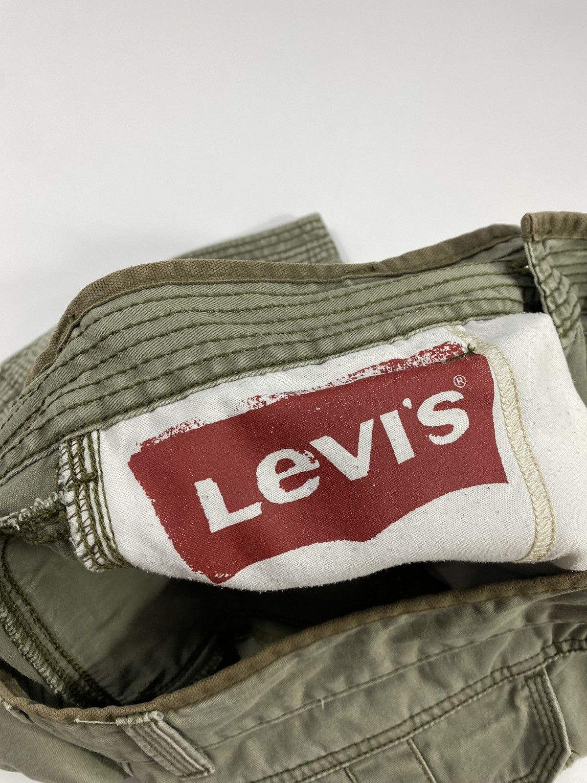 Levi's 🔥LASTDROP🔥VTG Levis Cargo Military Multipockets Khaki Shorts Size US 31 - 10 Thumbnail