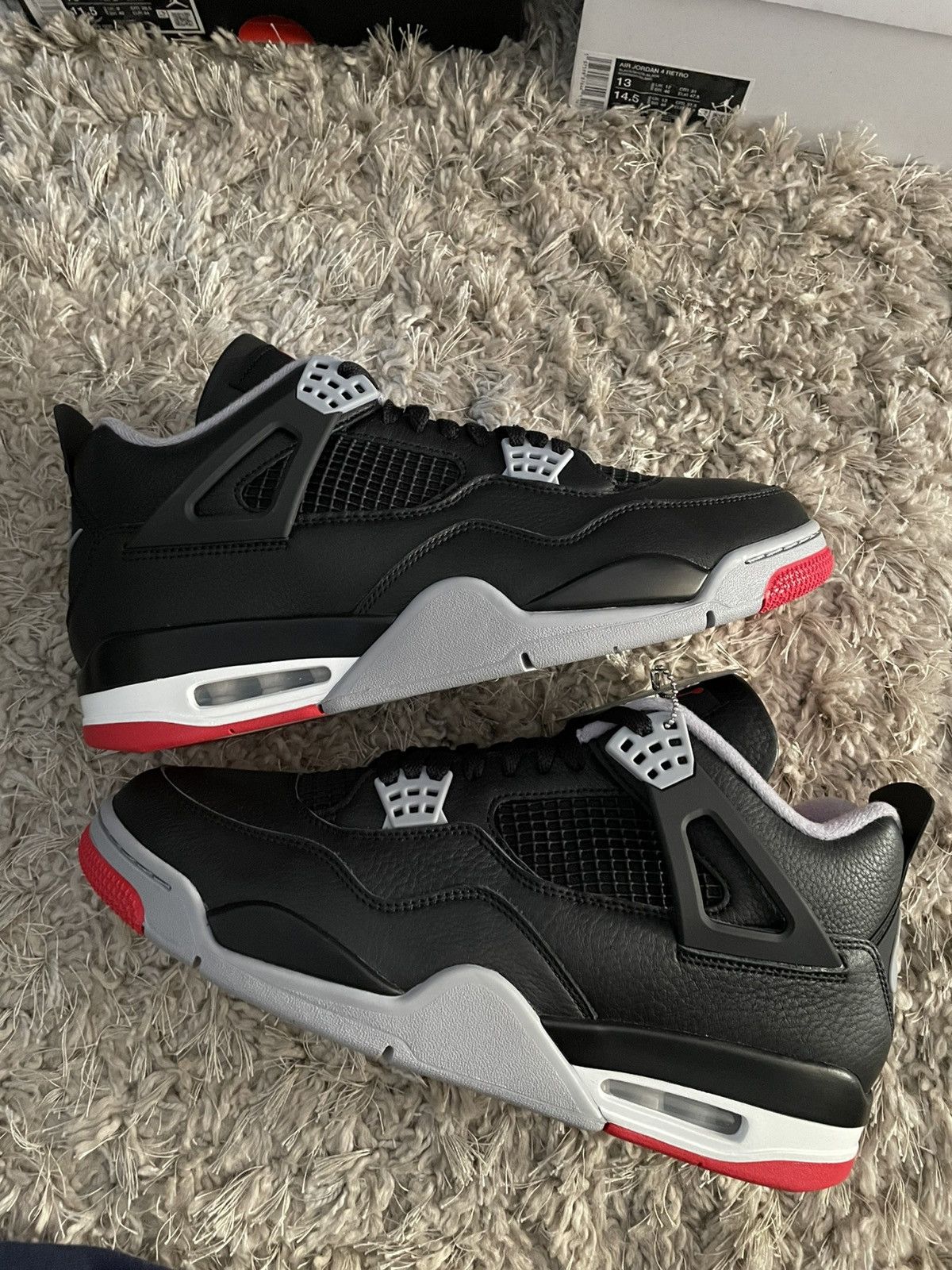 Jordan Brand Jordan 4 Bred Reimagined Size US 12 / EU 45 - 3 Thumbnail