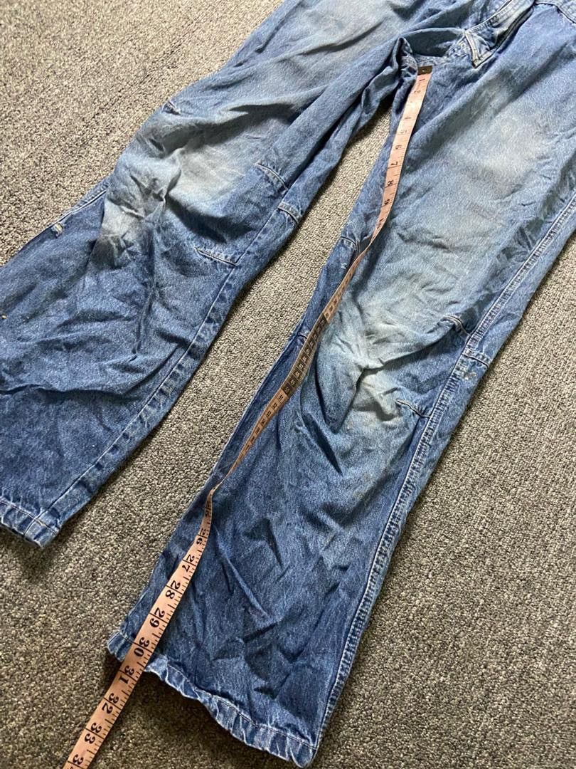 Japanese Brand Zack Styles Gold Denim Long Sleeve Overalls (186) Size US 38 / EU 54 - 6 Thumbnail