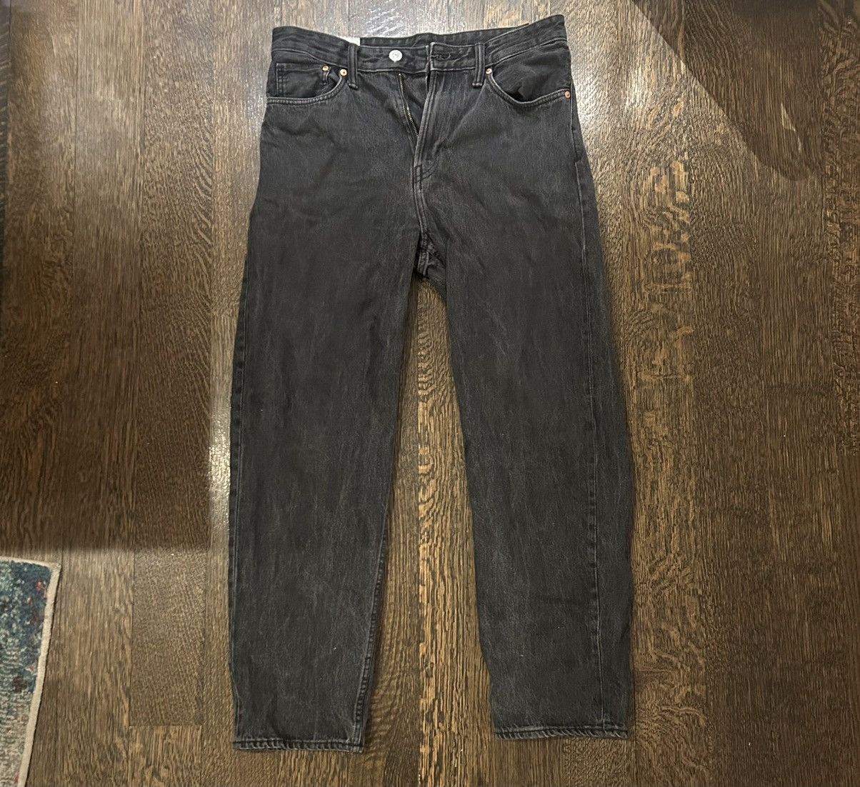 H&M Black H&M Straight Leg Jeans Size US 32 / EU 48 - 1 Thumbnail