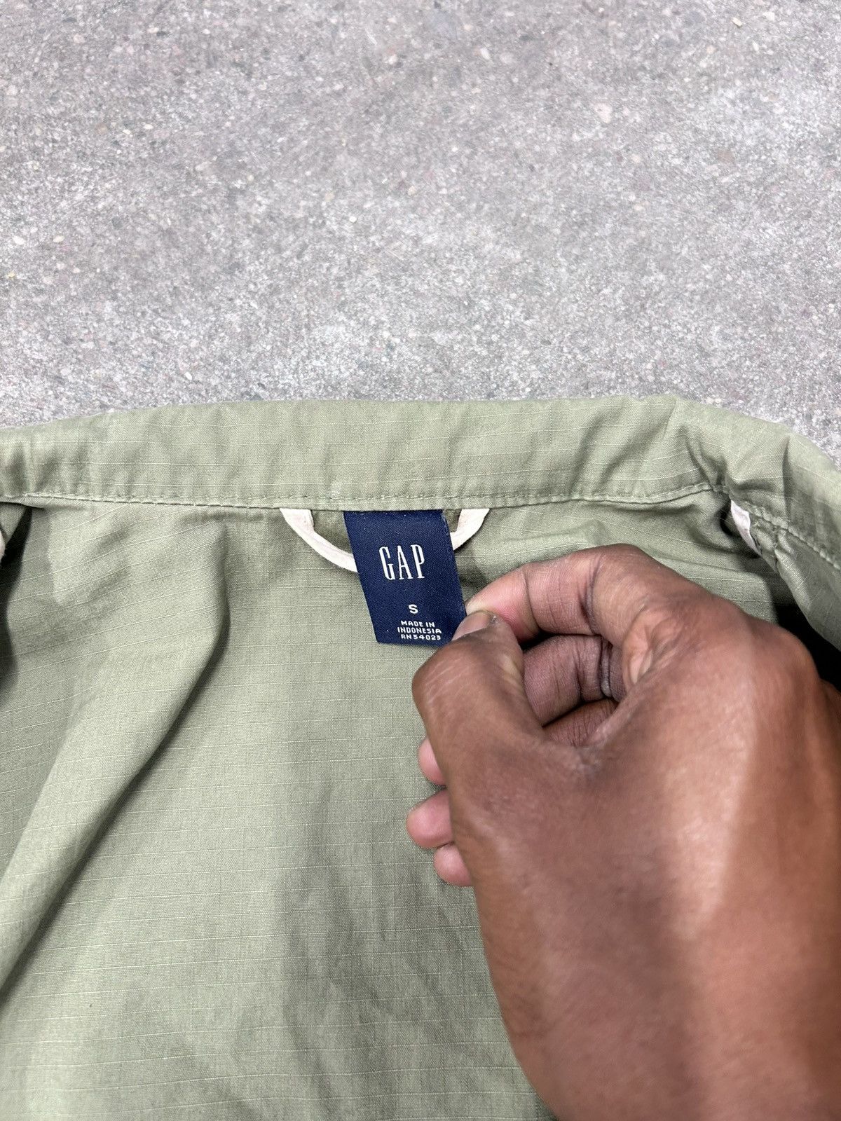 Gap GAP Military Field Jacket Women's Medium Green Snap Button Size US XS / EU 42 / 0 - 4 Thumbnail