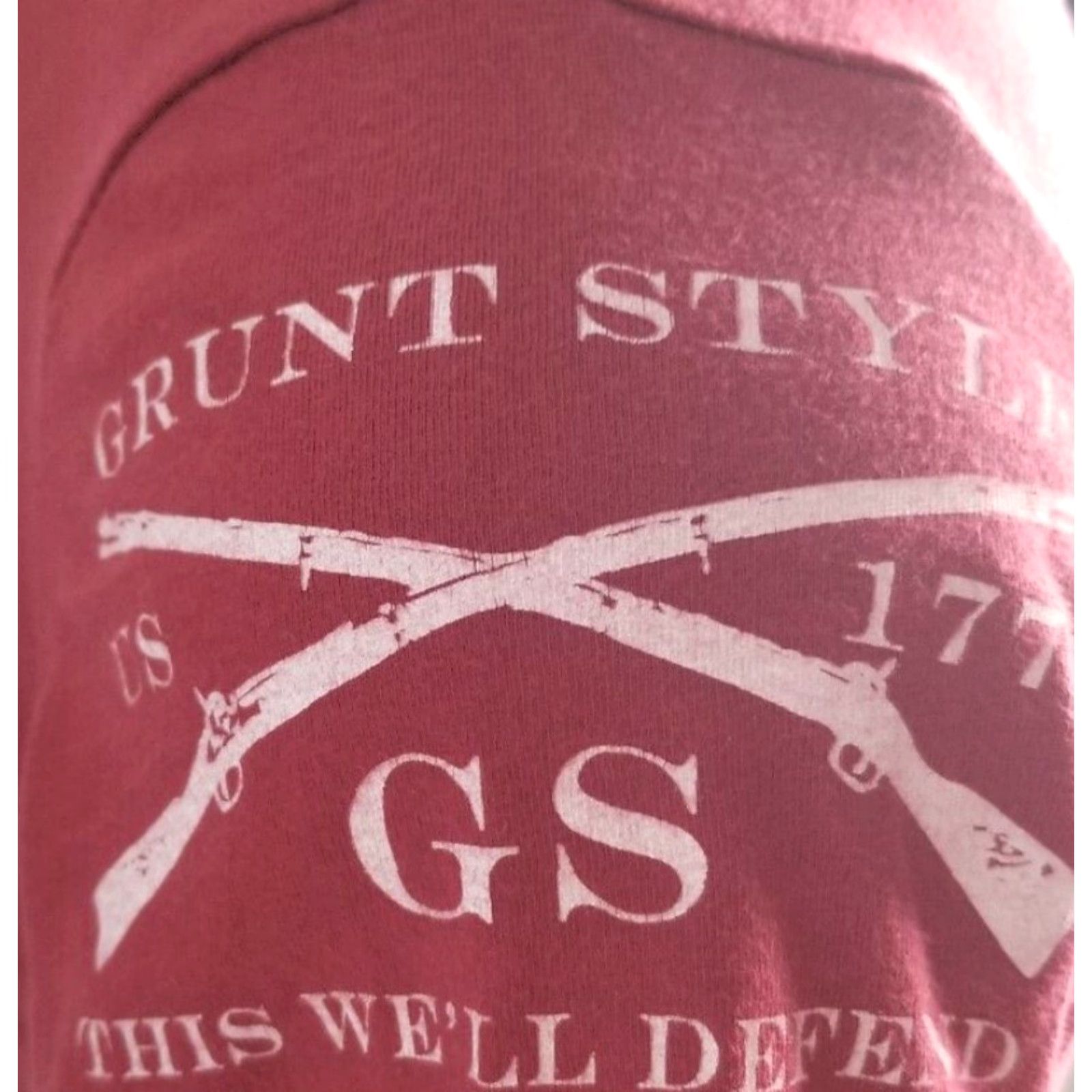Vintage VINTAGE Grunt Style T-Shirt Womens M Flight 93 Lets Roll We Wont Go Down Without A Fight Red Cotton 100% Print Patriotic Womens Size M / US 6-8 / IT 42-44 - 3 Thumbnail