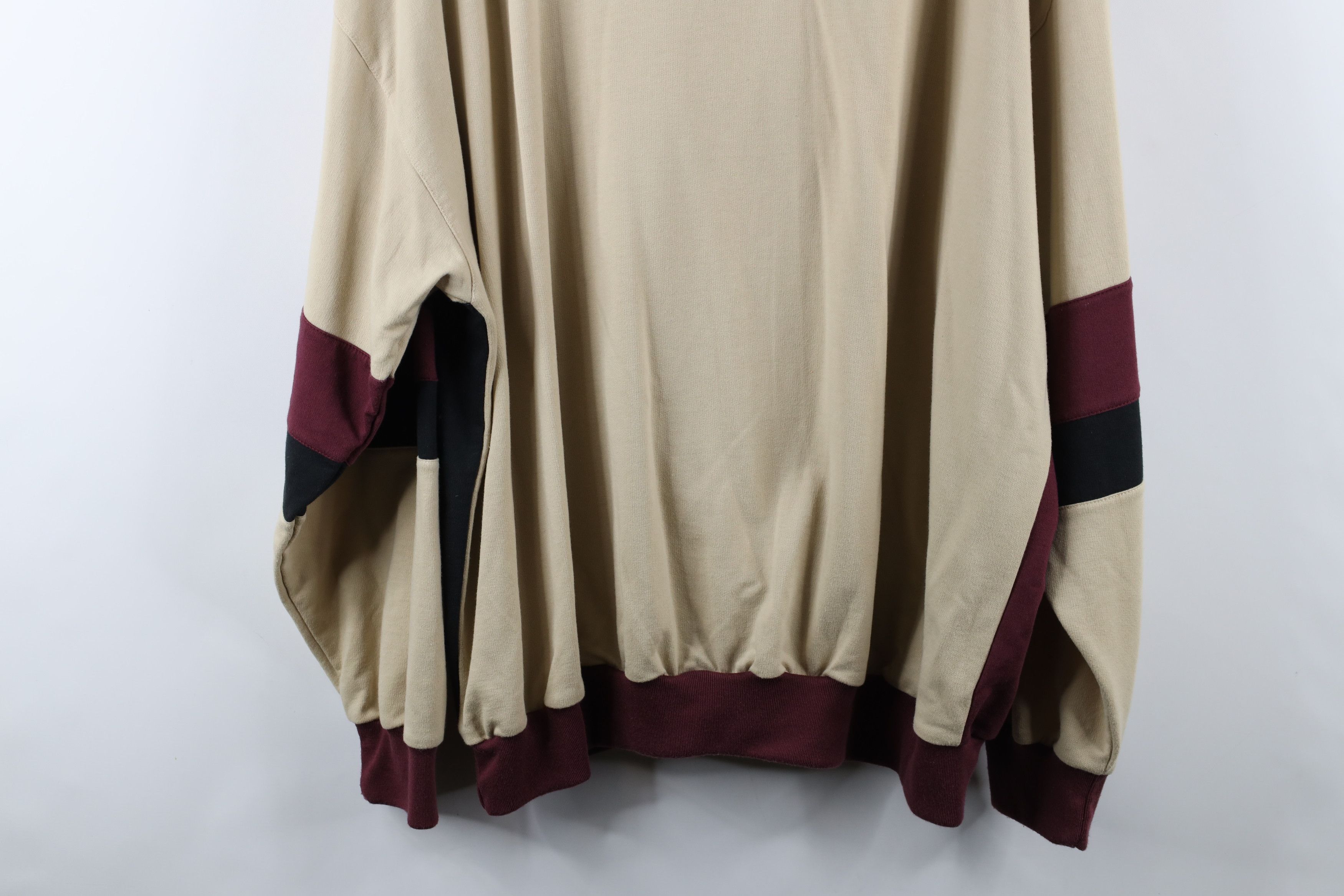 Vintage Vintage 90s Streetwear Block French Terry Collared Polo Size US XXL / EU 58 / 5 - 11 Thumbnail