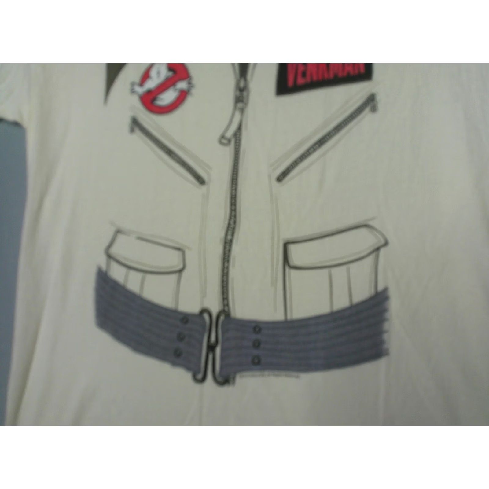 Vintage VINTAGE Ghost Busters Uniform T Shirt Mens Large Tan Peter Venkman Costume Dress Up Kool? Size 42R - 4 Thumbnail