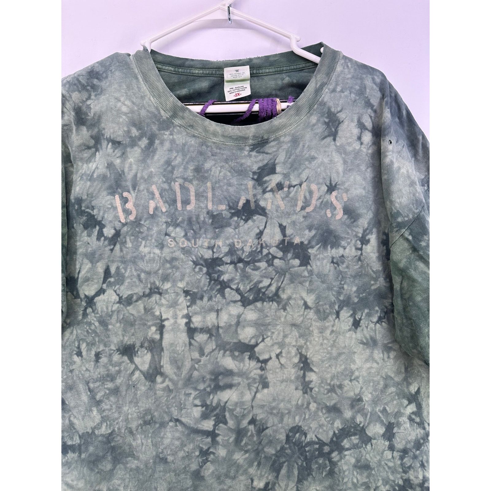 Anvil Anvil Tag Badlands South Dakota Green Tie dye Tshirt Size2XL Size US XXL / EU 58 / 5 - 4 Thumbnail