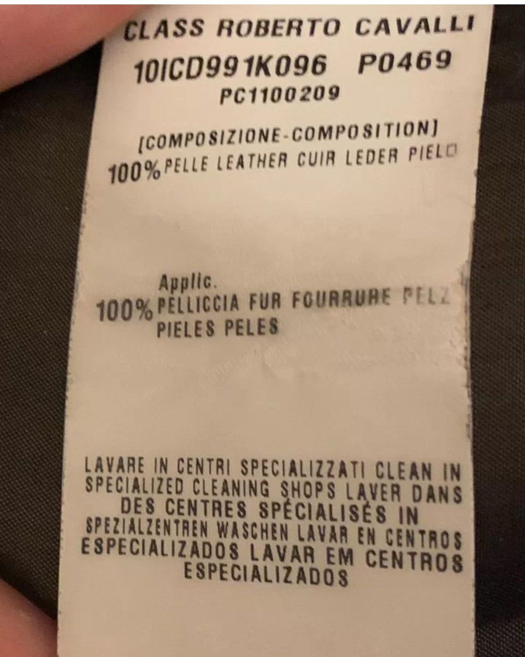 Roberto Cavalli FOX FUR BELTED LEATHER COAT Size M / US 6-8 / IT 42-44 - 6 Thumbnail