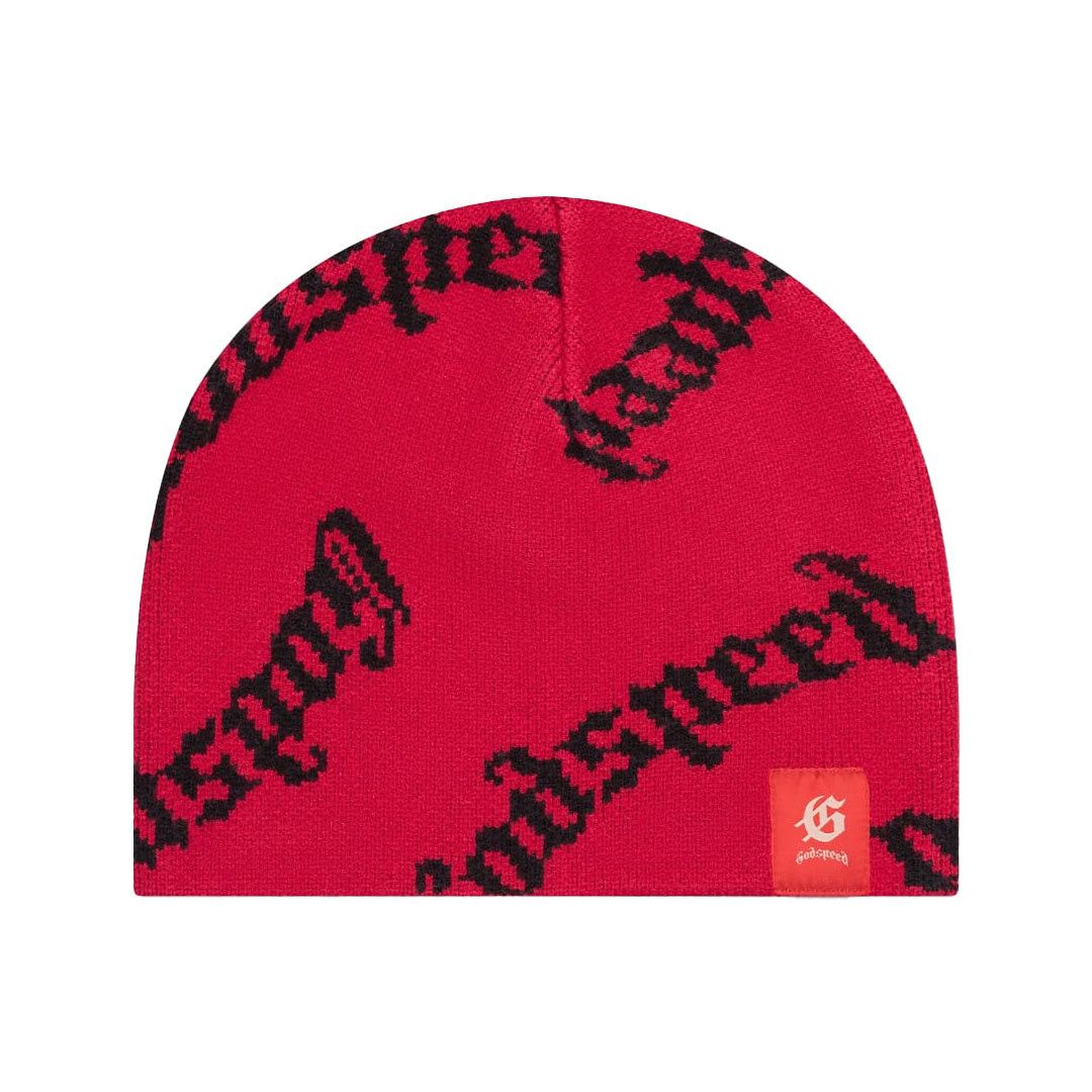 Godspeed OG Logo Beanie Red Black Size ONE SIZE - 1 Thumbnail