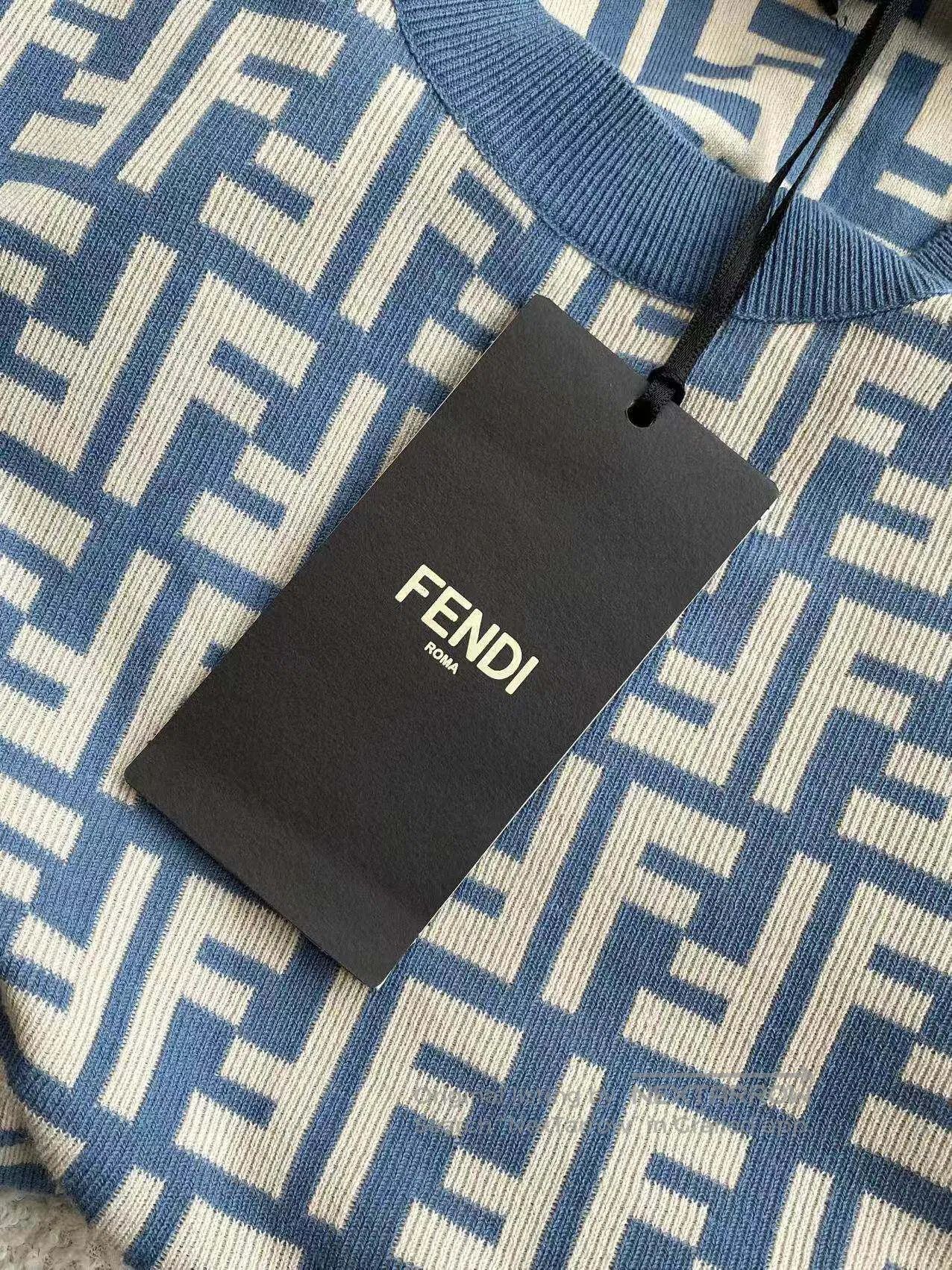Fendi Fendi FF Monogram Crew Neck Knit Top| Size XS / US 0-2 / IT 36-38 - 7 Thumbnail